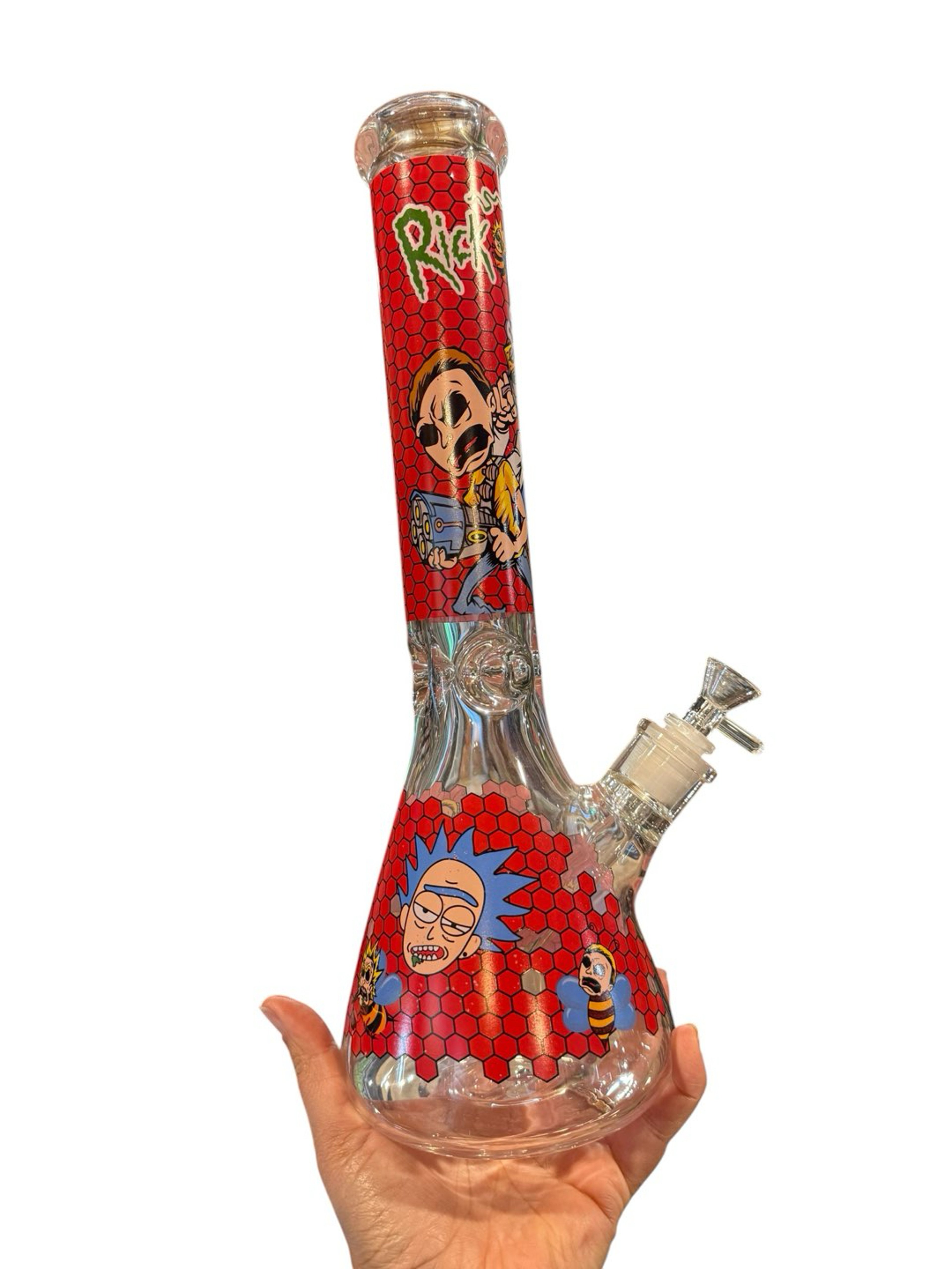 15” 7mm Rick & Morty Waterpipe - Red image 0