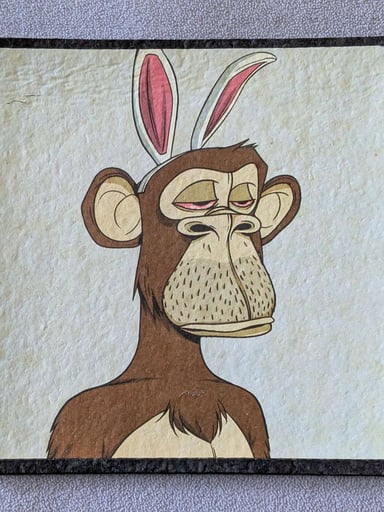 Preview pic of @WASUPMIKEY x Moodmats — Bored Ape Bunny Ears Mat (1st Drop LE)