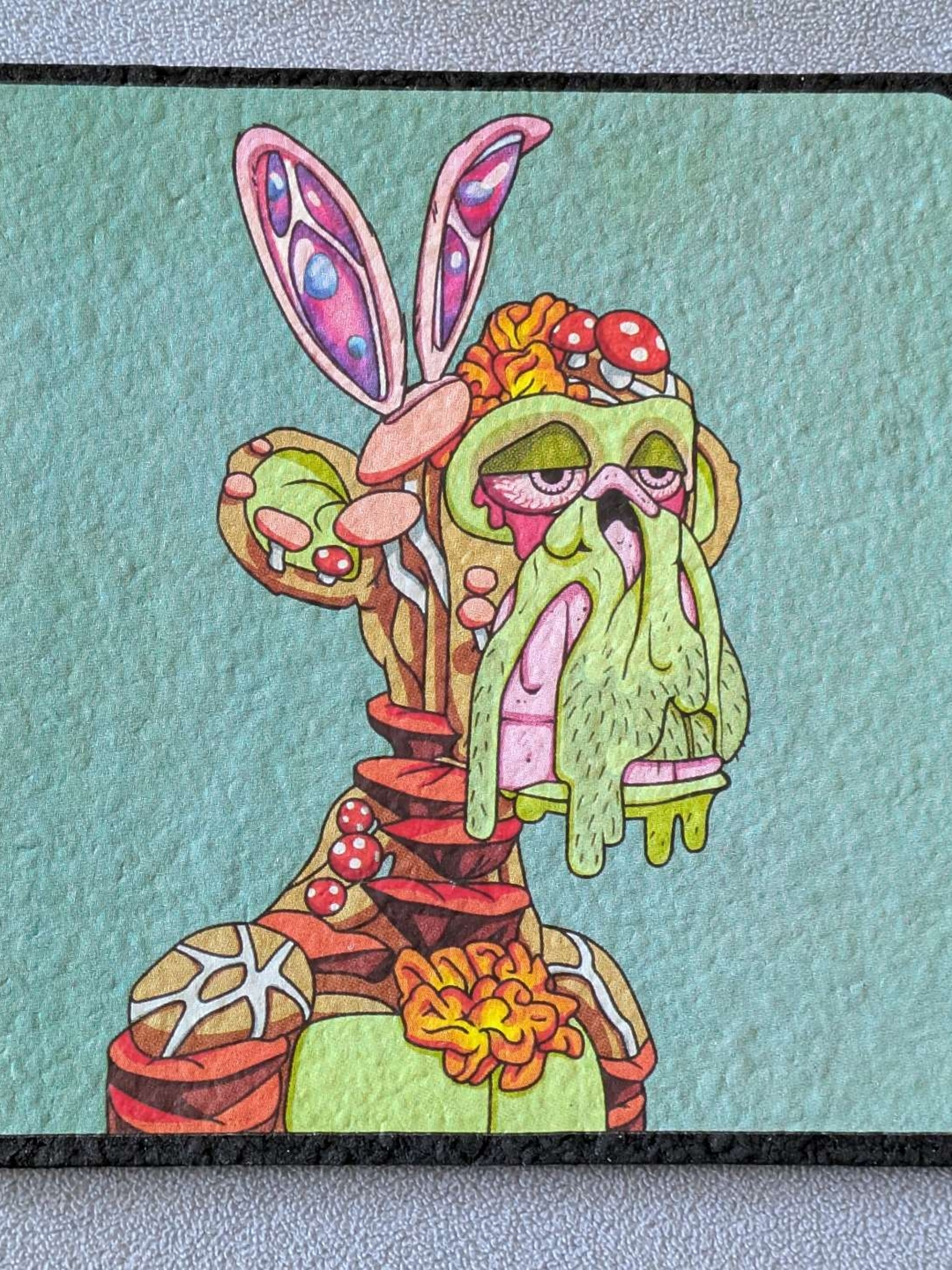 Preview pic of @WASUPMIKEY x Moodmats — Mutant Mushroom Ape Mat (Psychedelic Series)