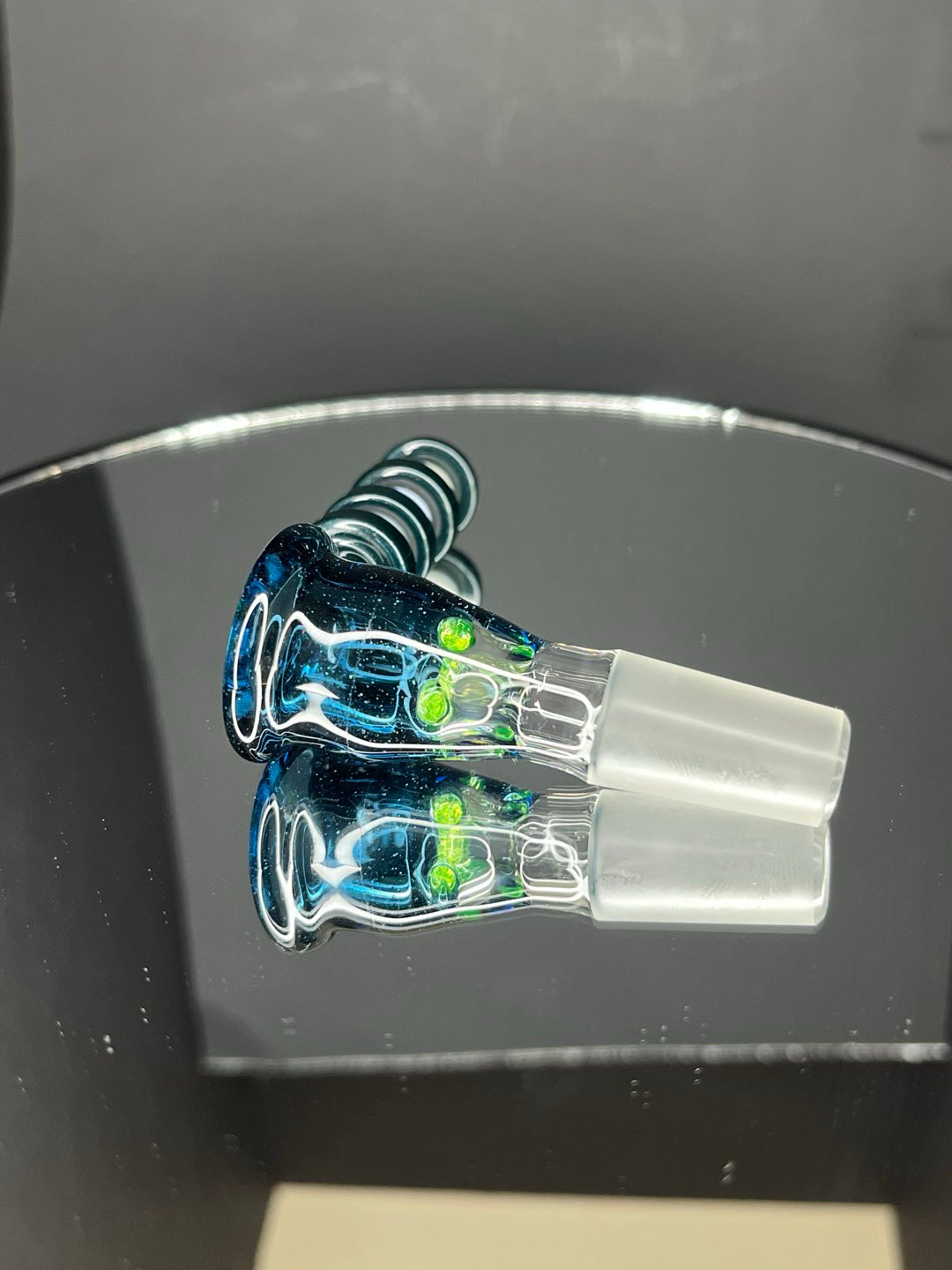 Preview pic of (UV) Collaborative 14mm 4 hole Slide Glasszinski and Dapperglass