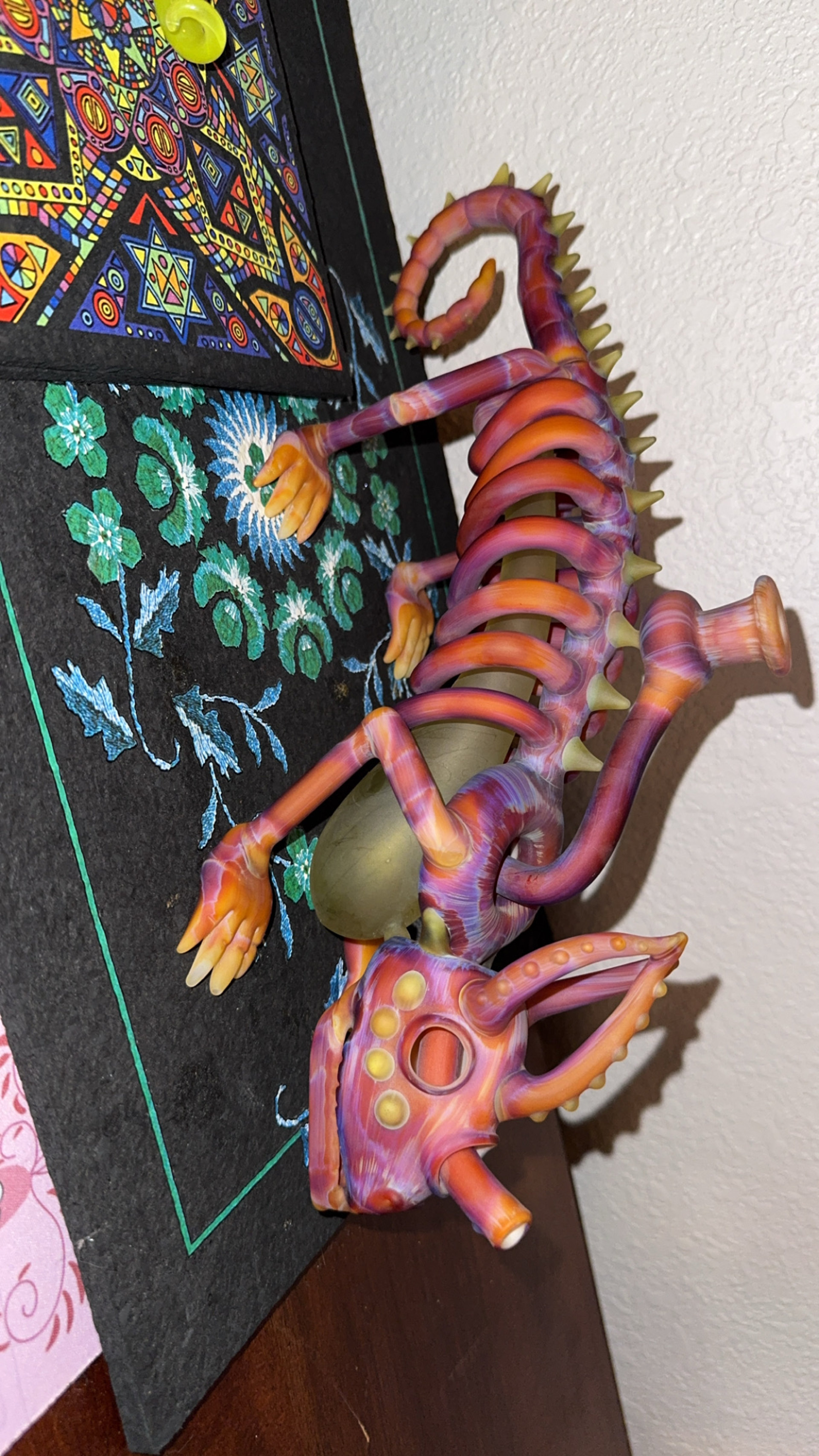 Hardman Art Glass — Chameleon Skeleton Sculpt OBO image 0