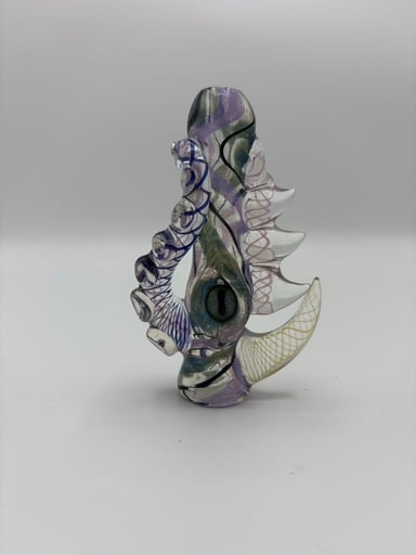 Preview pic of UV Mako Glass Chillum – Signed