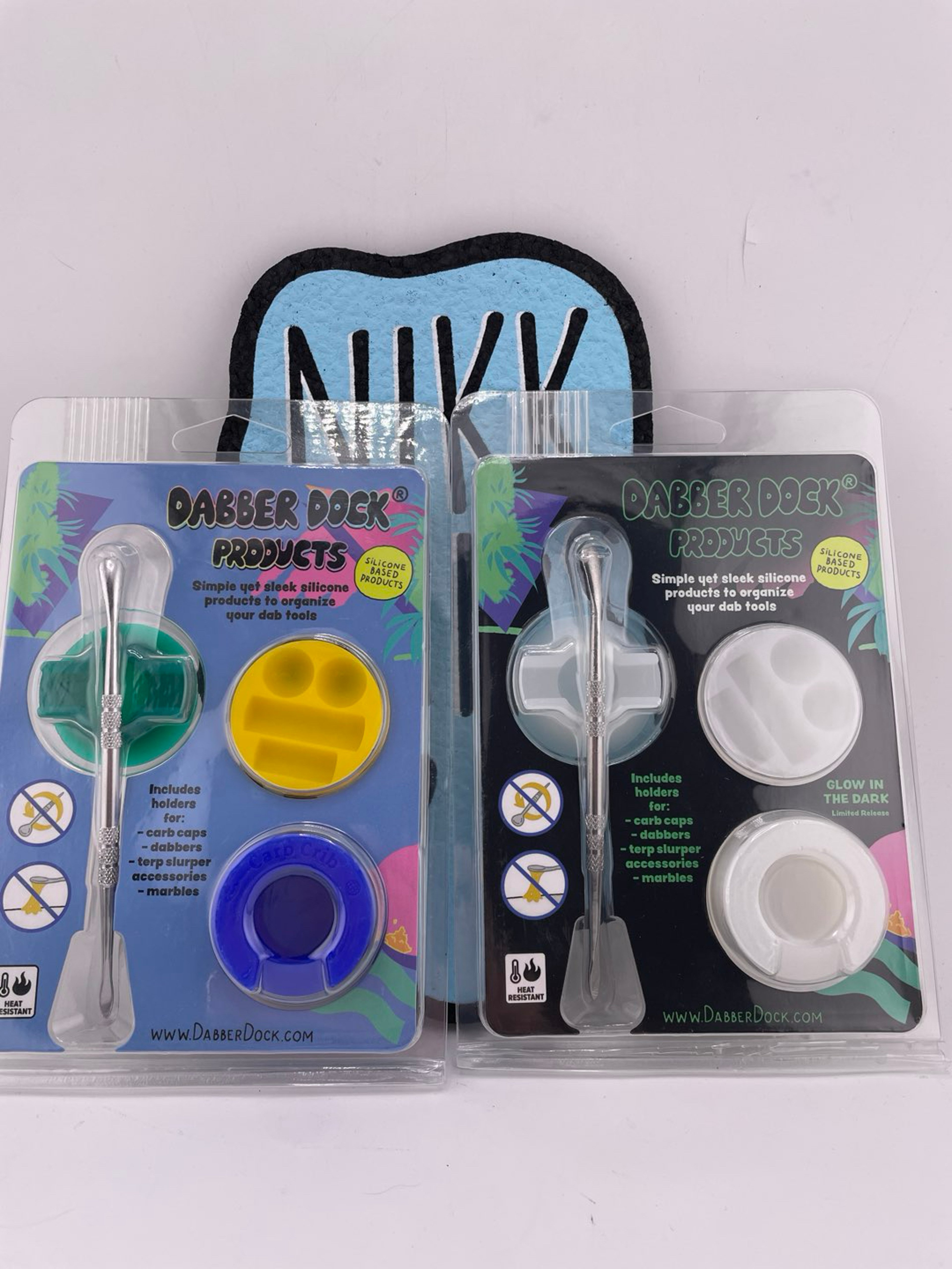 Dabber Dock Silicone Dab Tool / Terp Pearl Stand - Multicolored or Glow In The Dark image 0