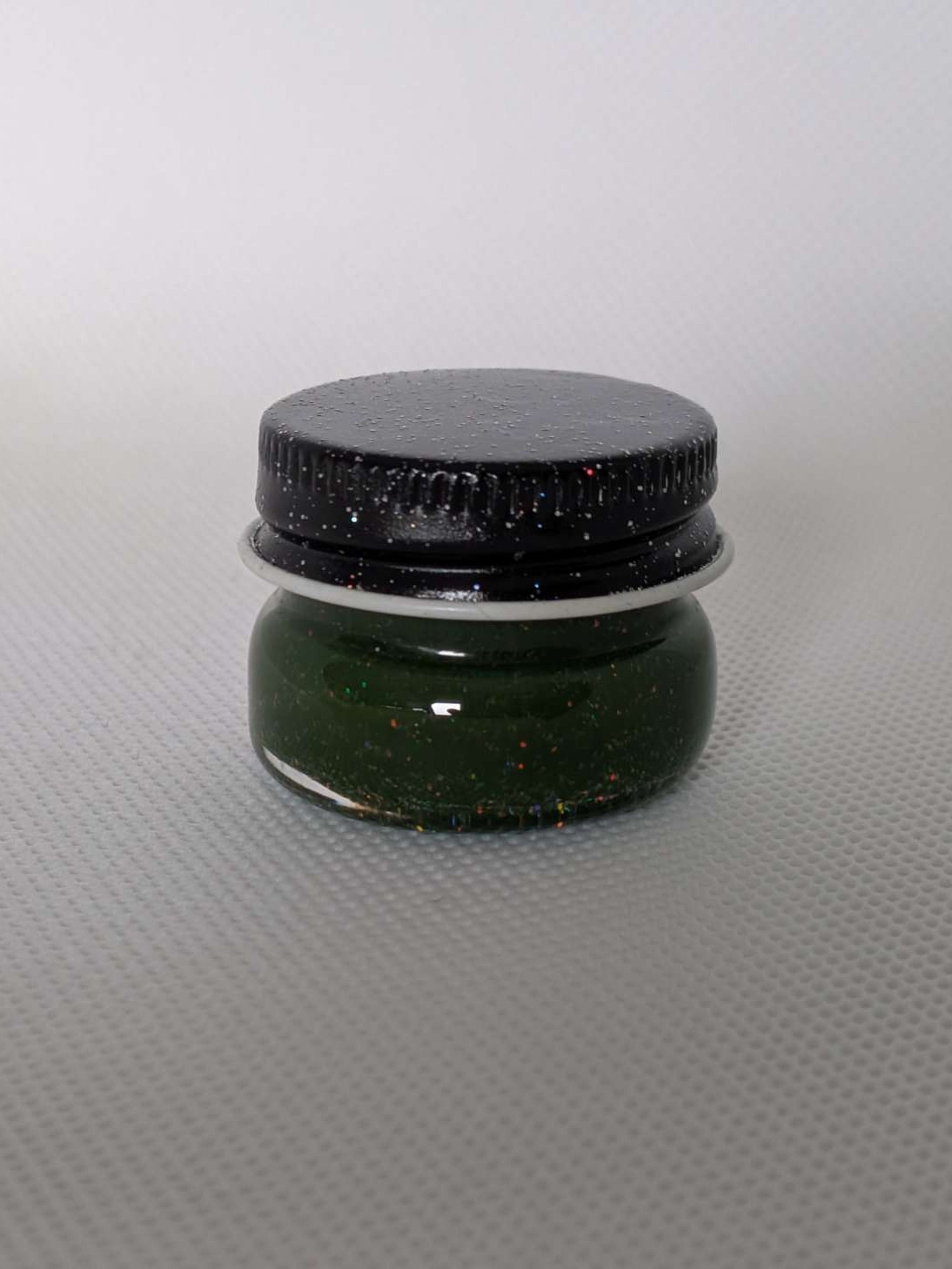 Preview pic of Empty1 Glass — Forest Green Crushed Opal Micro Baller Jar (1/8 oz)