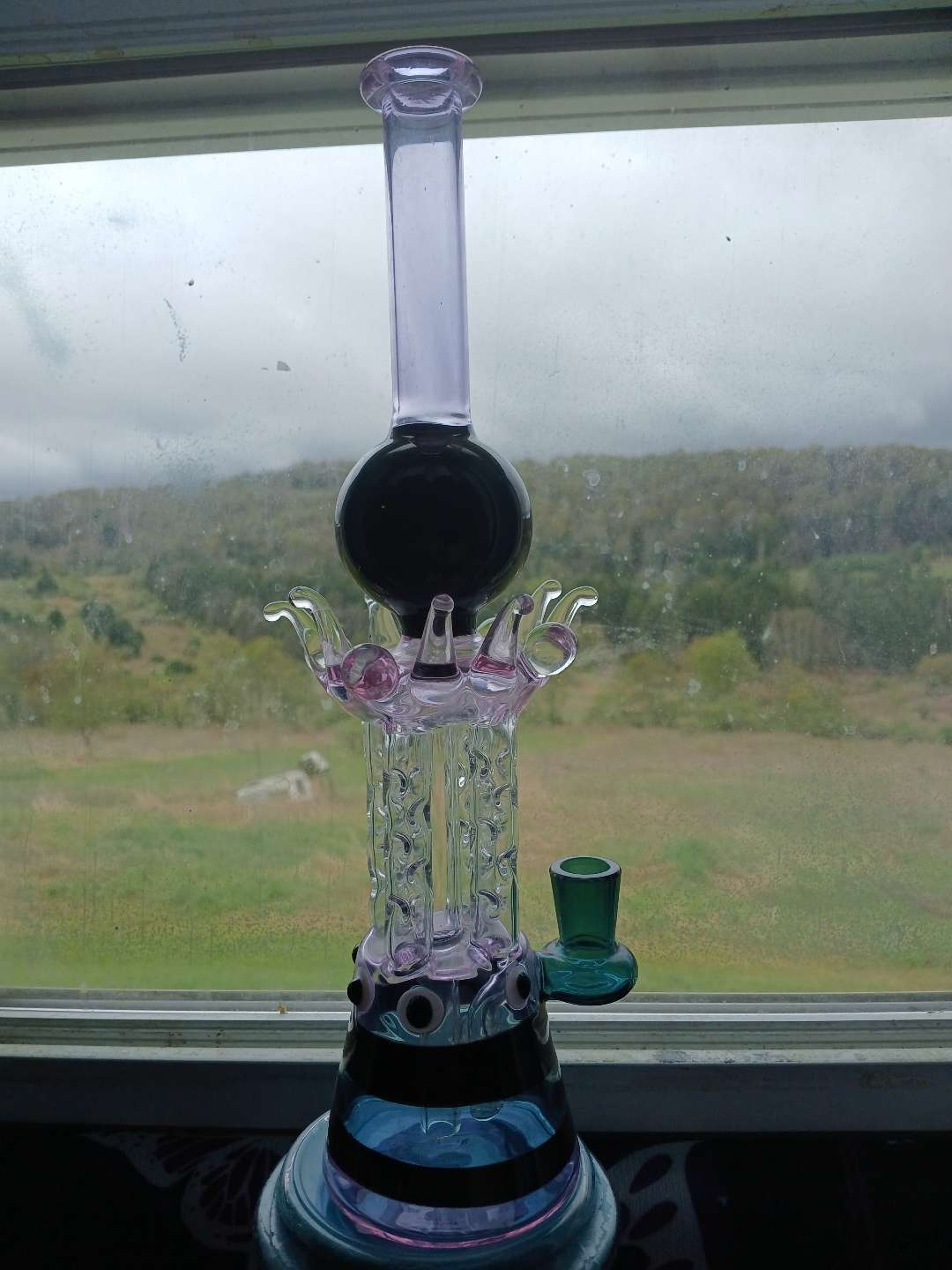 14" tall octopus theme bong/rig image 0