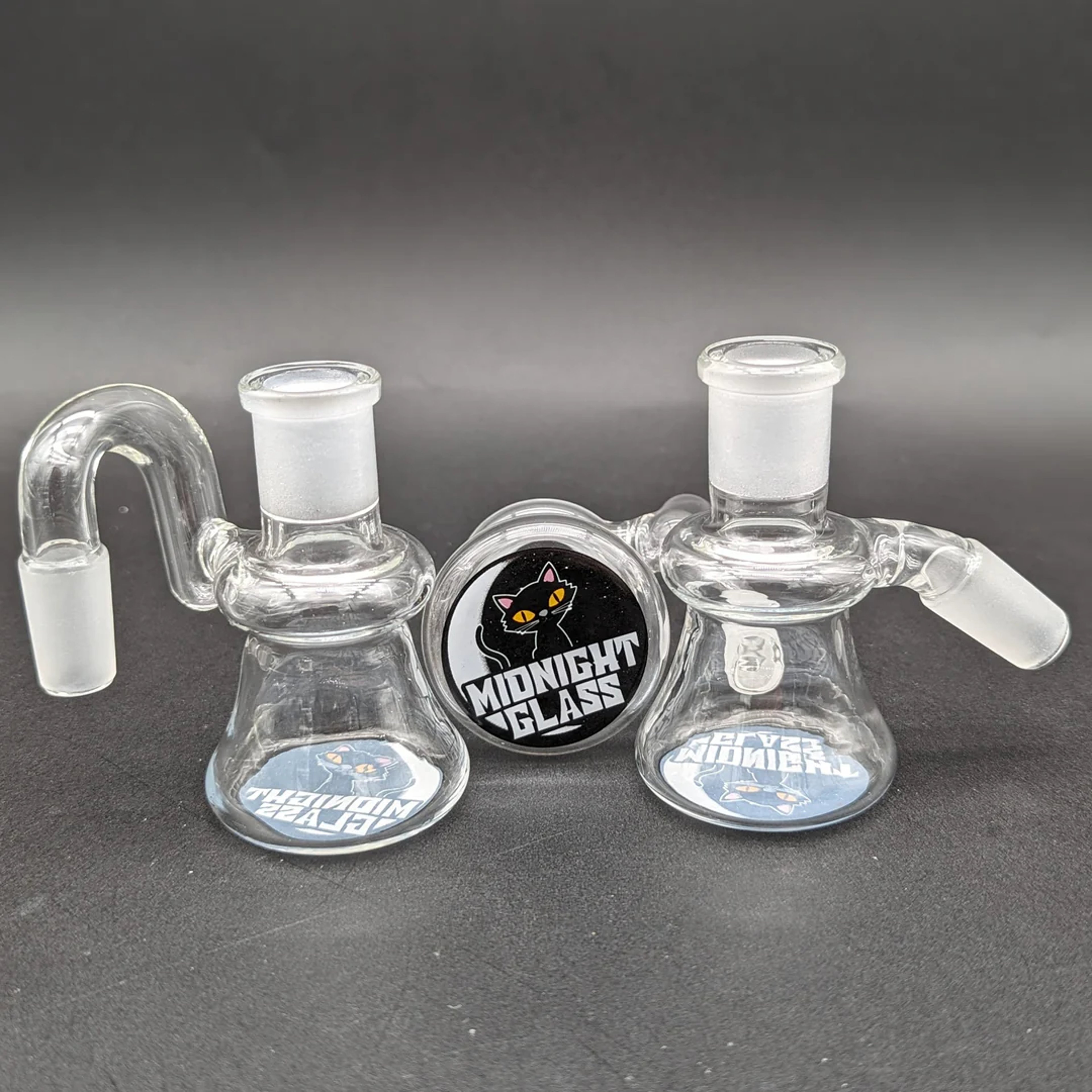 Preview pic of MIDNIGHT GLASS CLEAR DRY ASH CATCHER 14MM