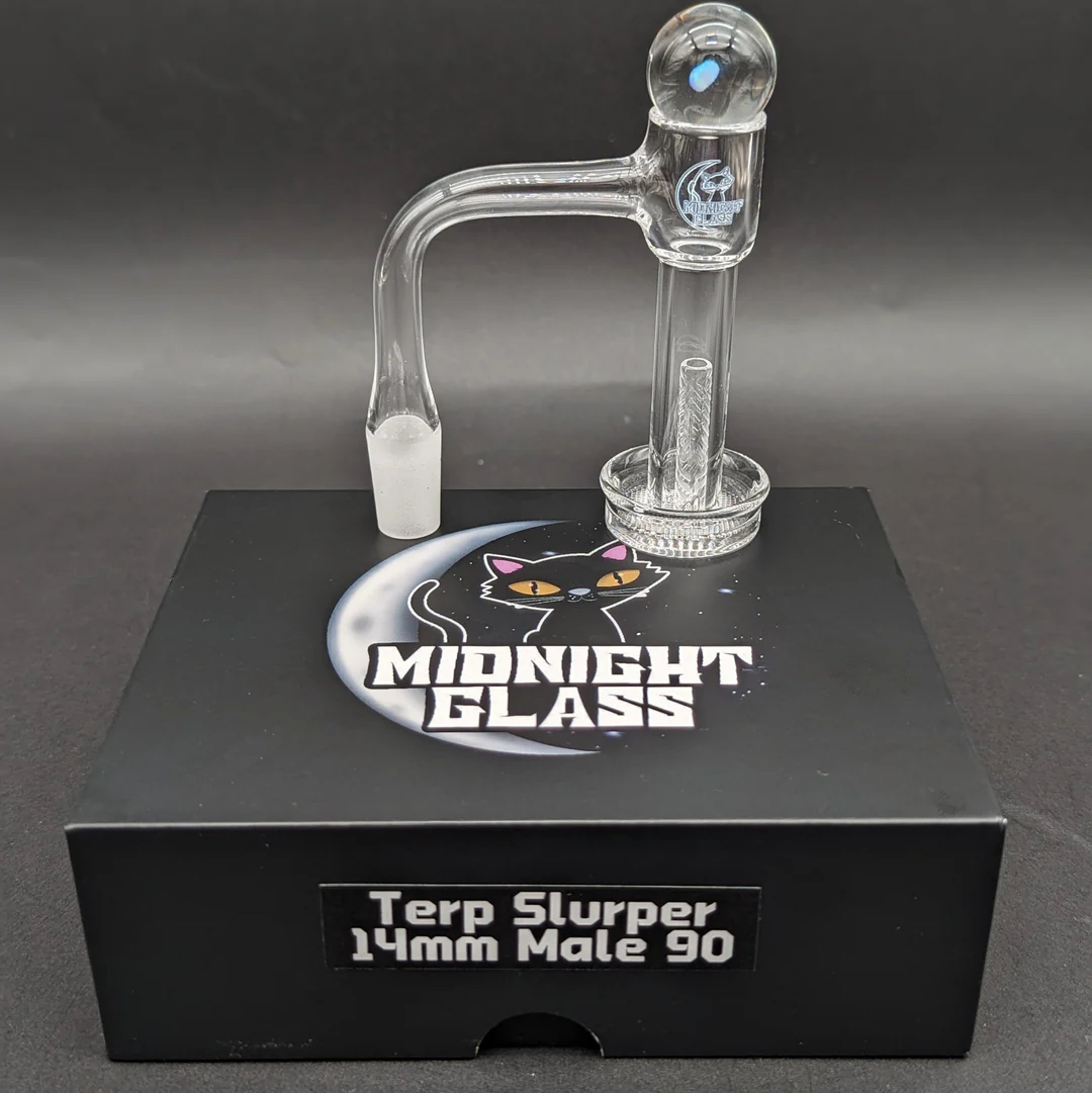 Preview pic of MIDNIGHT QUARTZ GRIDED SLURPER SET 14MM