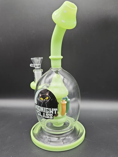 Preview pic of MIDNIGHTS MUSHROOMS 9" WATER PIPE