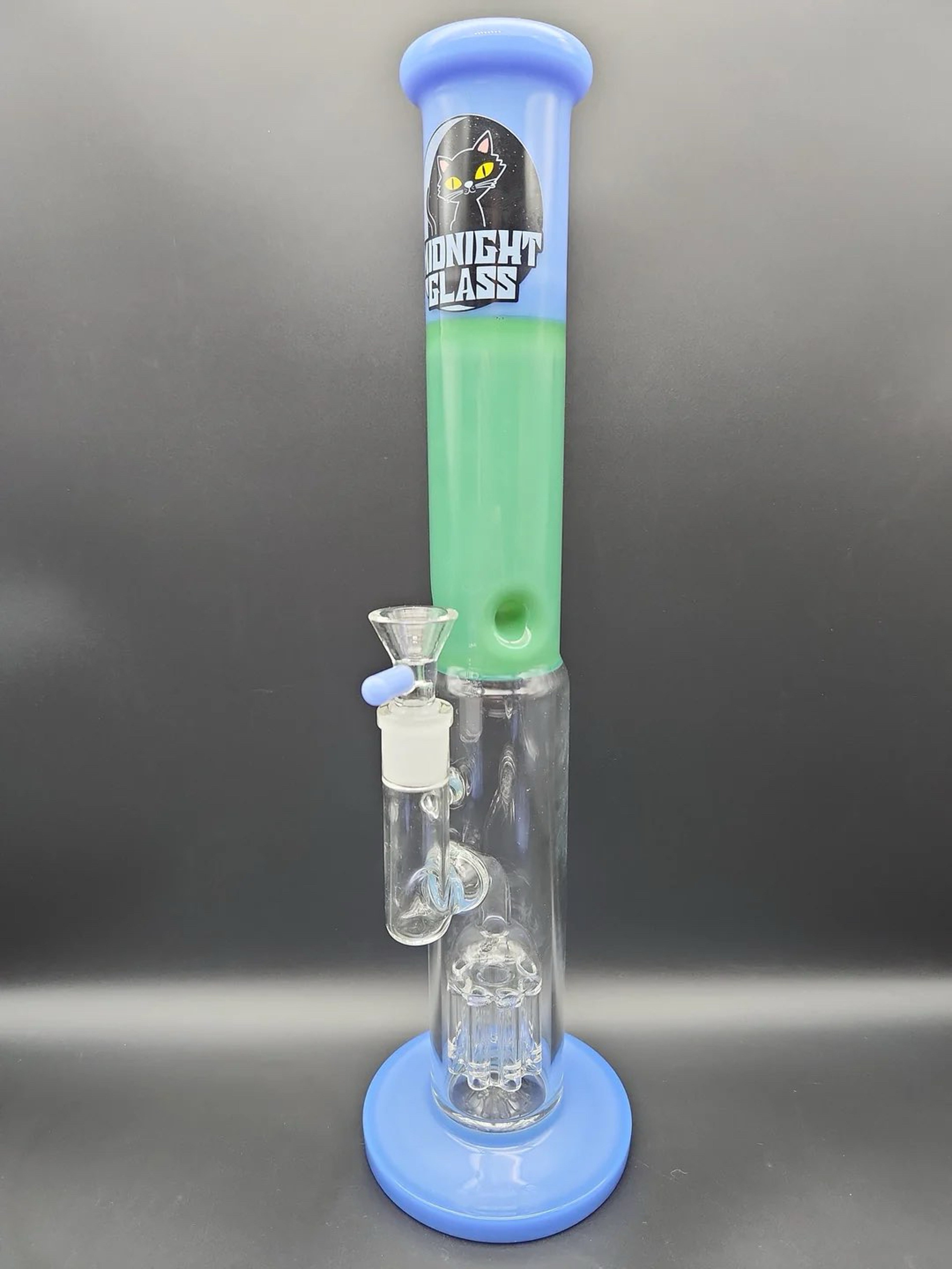 Preview pic of MIDNIGHT GLASS 14.5" STRAIGHT TUBE W/ TREE PERC