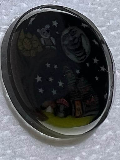 Preview pic of @dapoglass X @stephen_boehme X @ianmichaelglassart Polished Milli Coin .92g