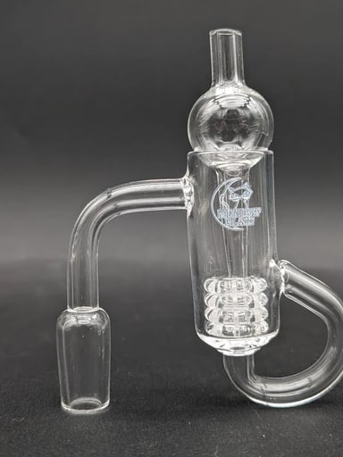 Preview pic of MIDNIGHT QUARTZ DIAMOND KNOT LOOP BANGER 14MM