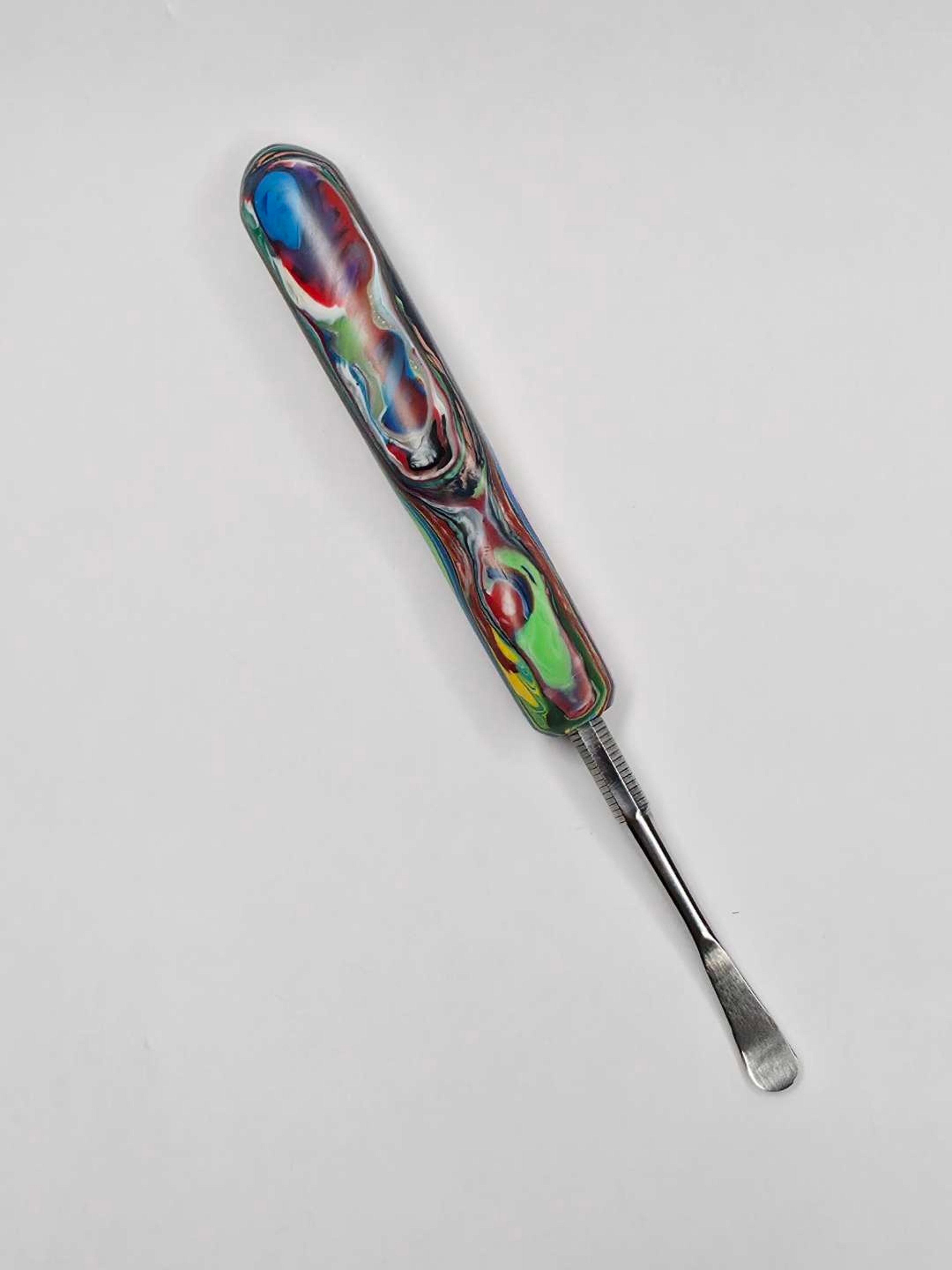 Preview pic of Midnight Palette Handmade Dab Tool Stainless Steel Wax Carving Tool | Custom Artistic Metal Spoon | by The Mellow Box