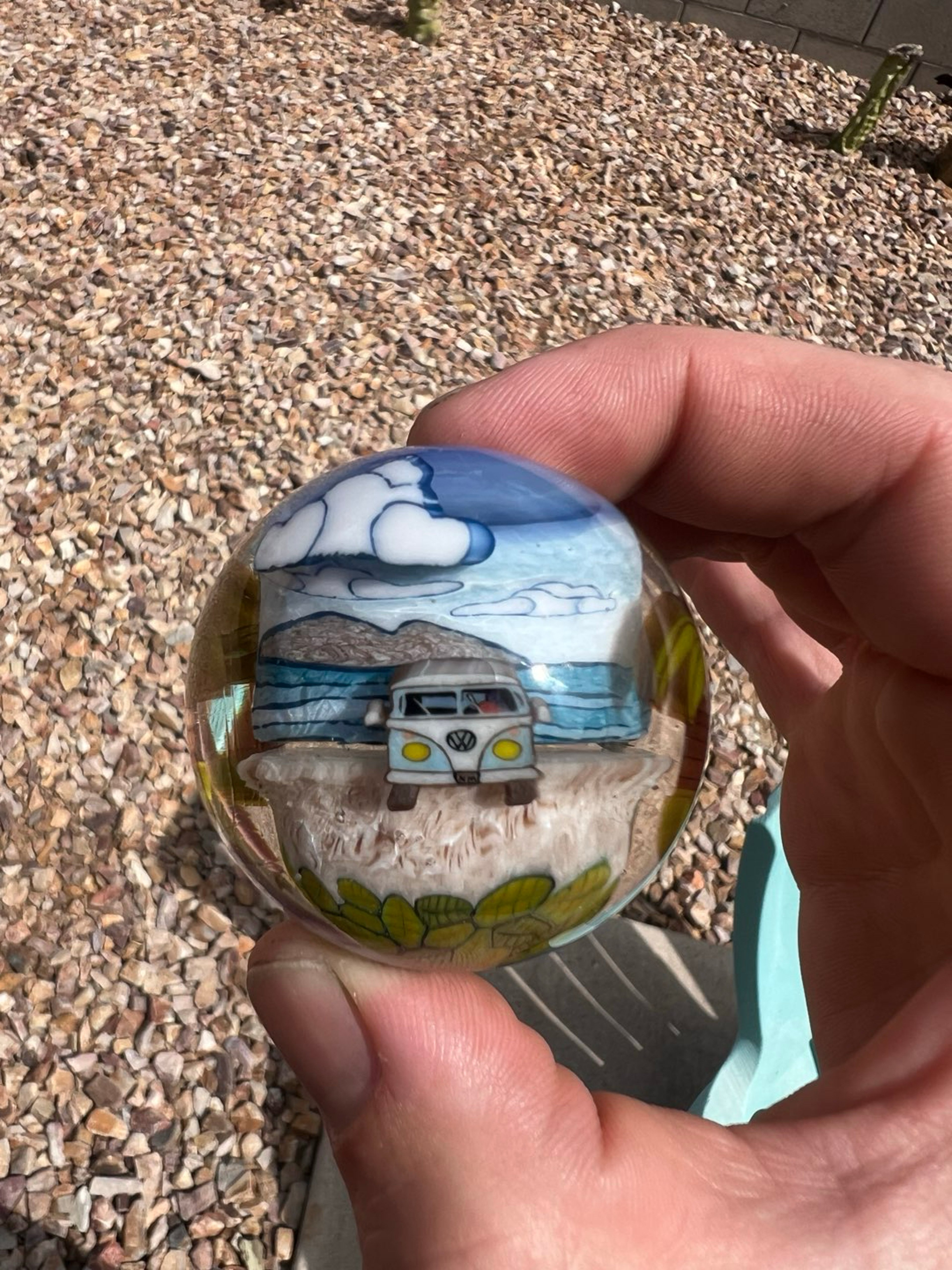 @middleton_glassworks Kombi Beach VW XL Marble UV 47mm 1.8in (signed & dated) + Millis image 0