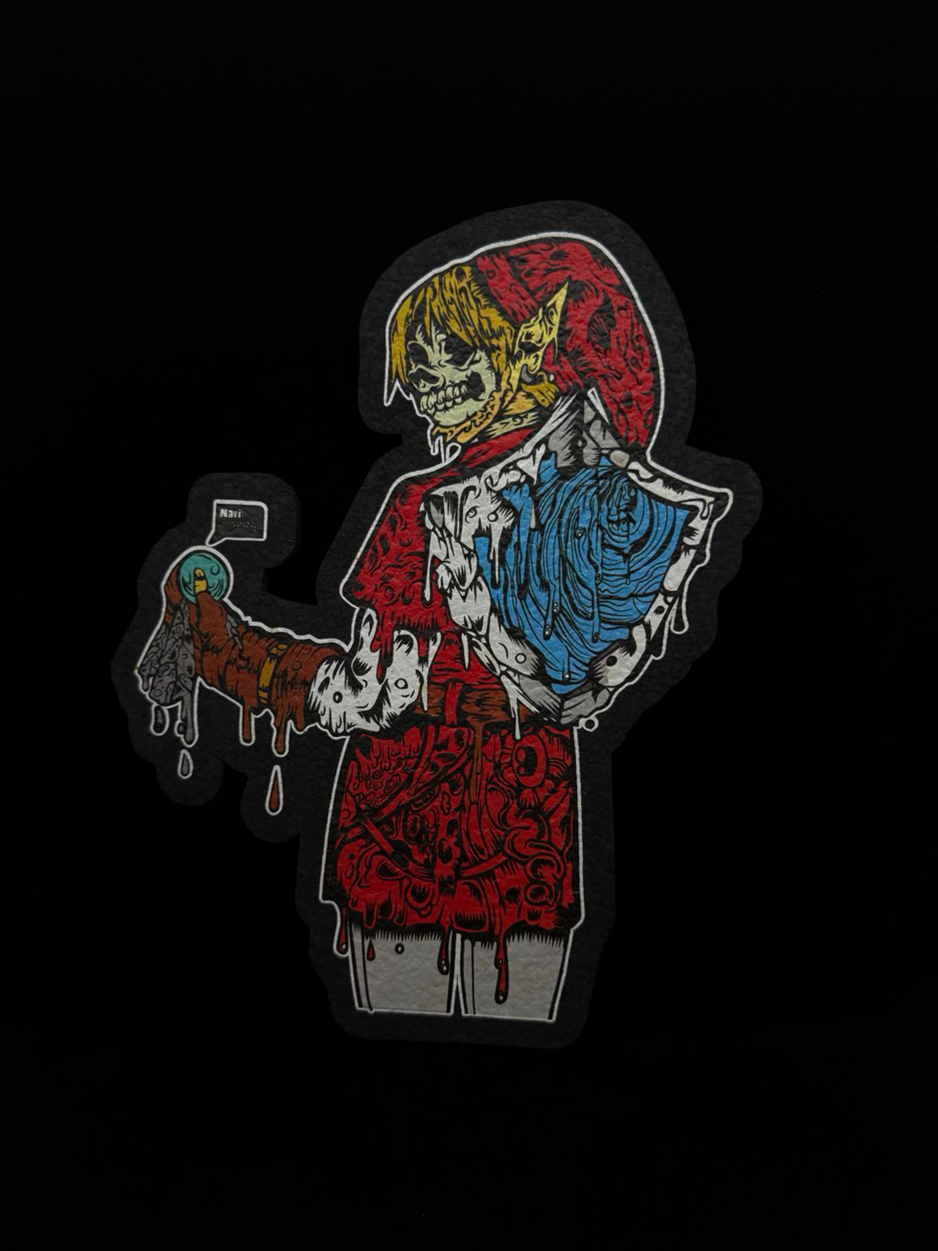 le100 Red Link to The Past 12” Mat by Kinked Pins x Moodmats image 0