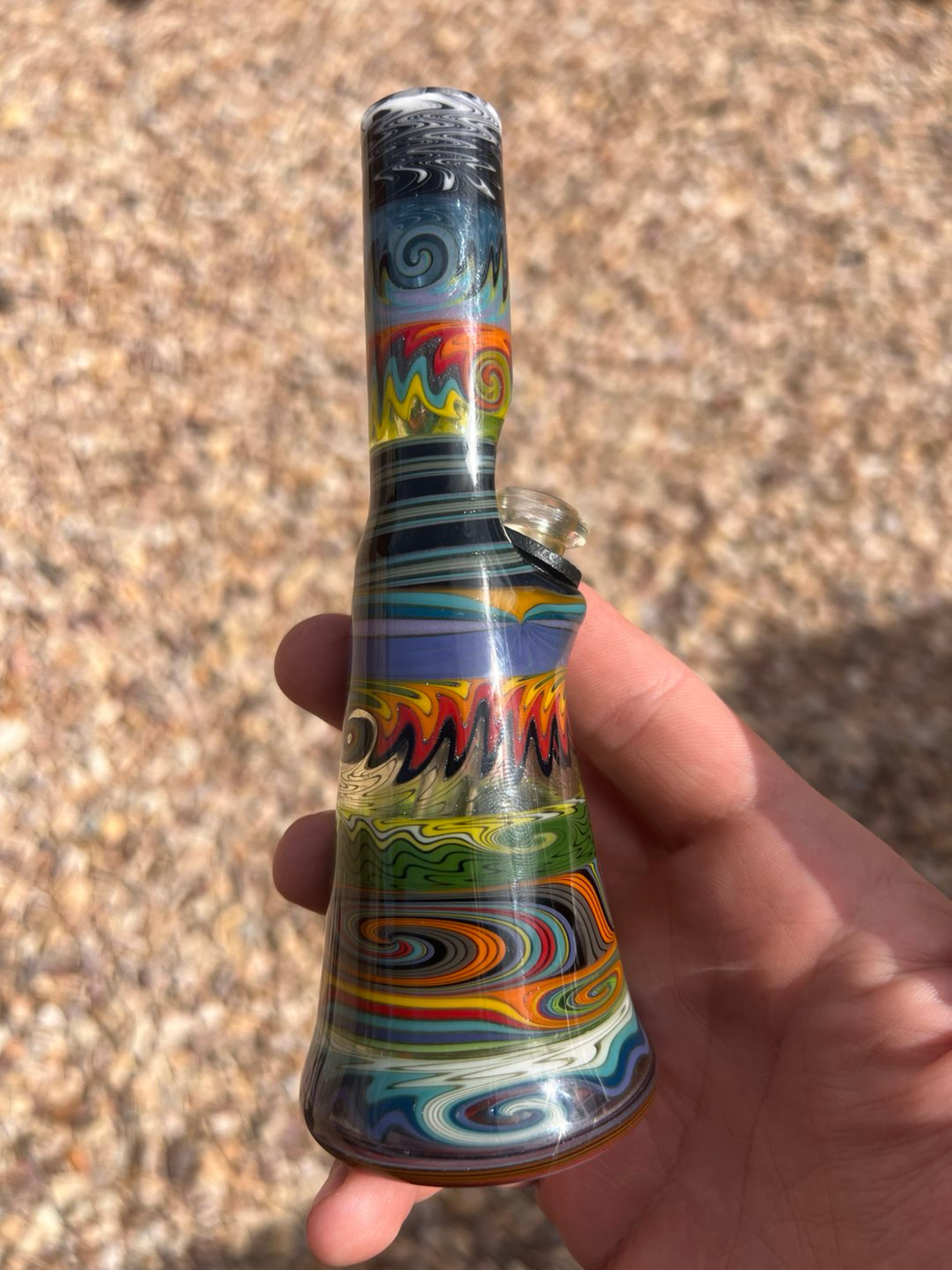 @reverendmorse Wig-Wag Illuminati UV Choas Tube 2016 (signed & dated) 10mm 7in image 0