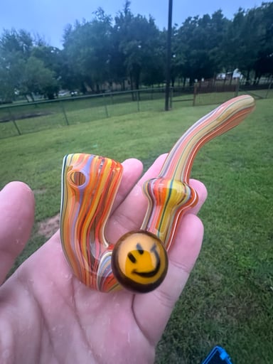 Preview pic of Rainbow Sherlock Pipe - DOOMSDAYGLASS