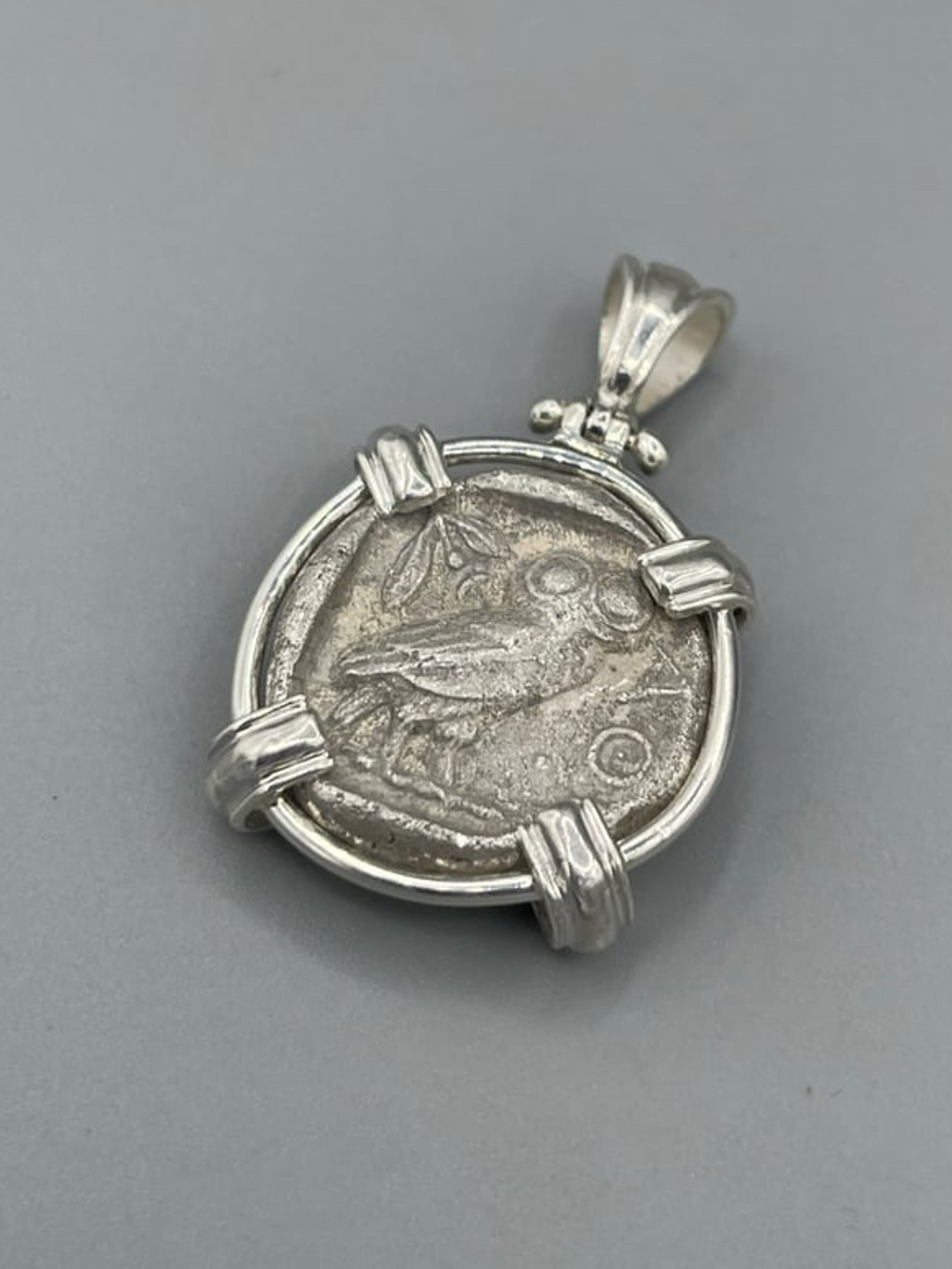 Attica Athens Silver Tetradrachm 440-404 BC | Sterling Bezel image 0