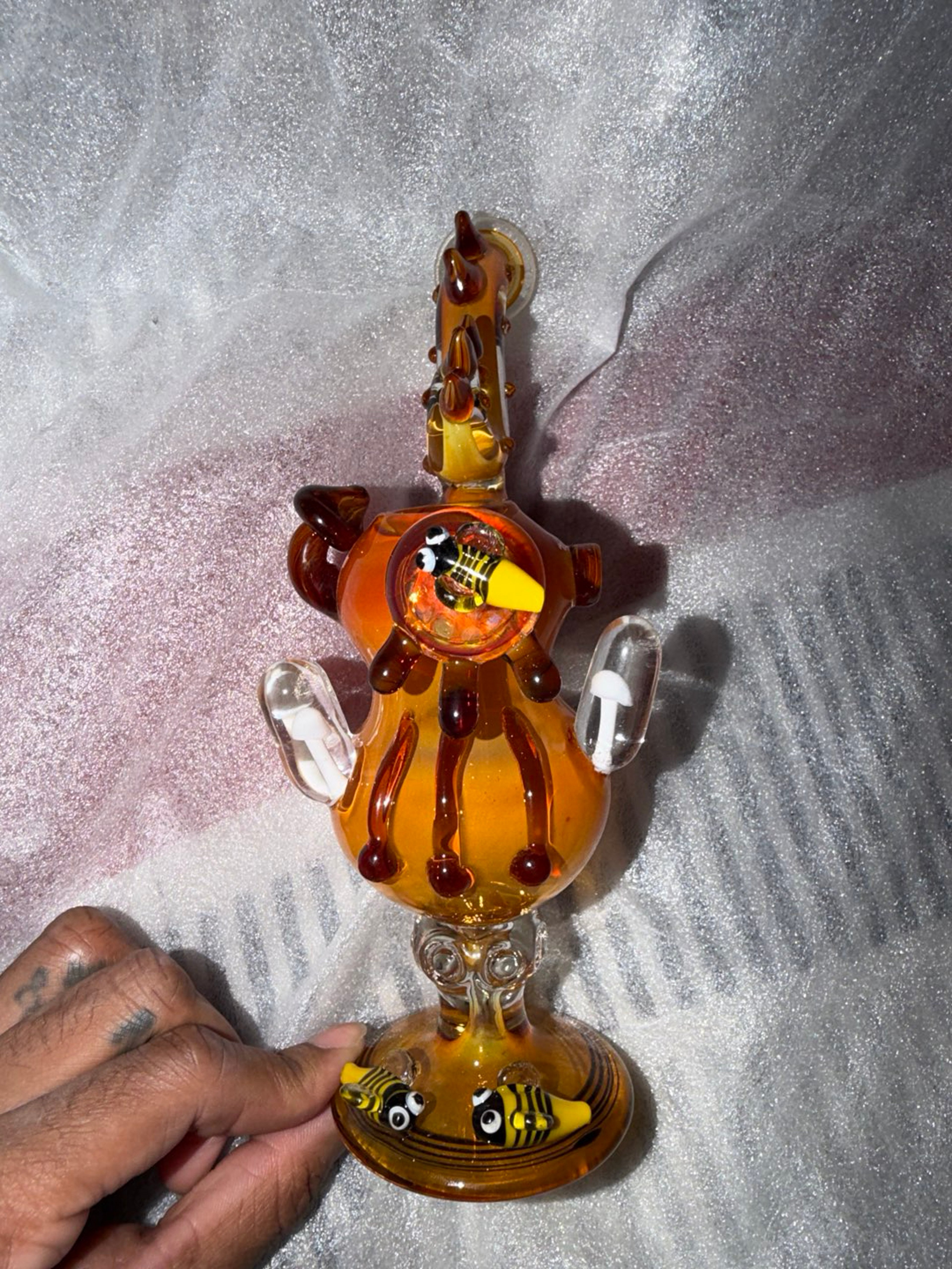 Dragon's Breath Golden Fumed Bubbler image 0