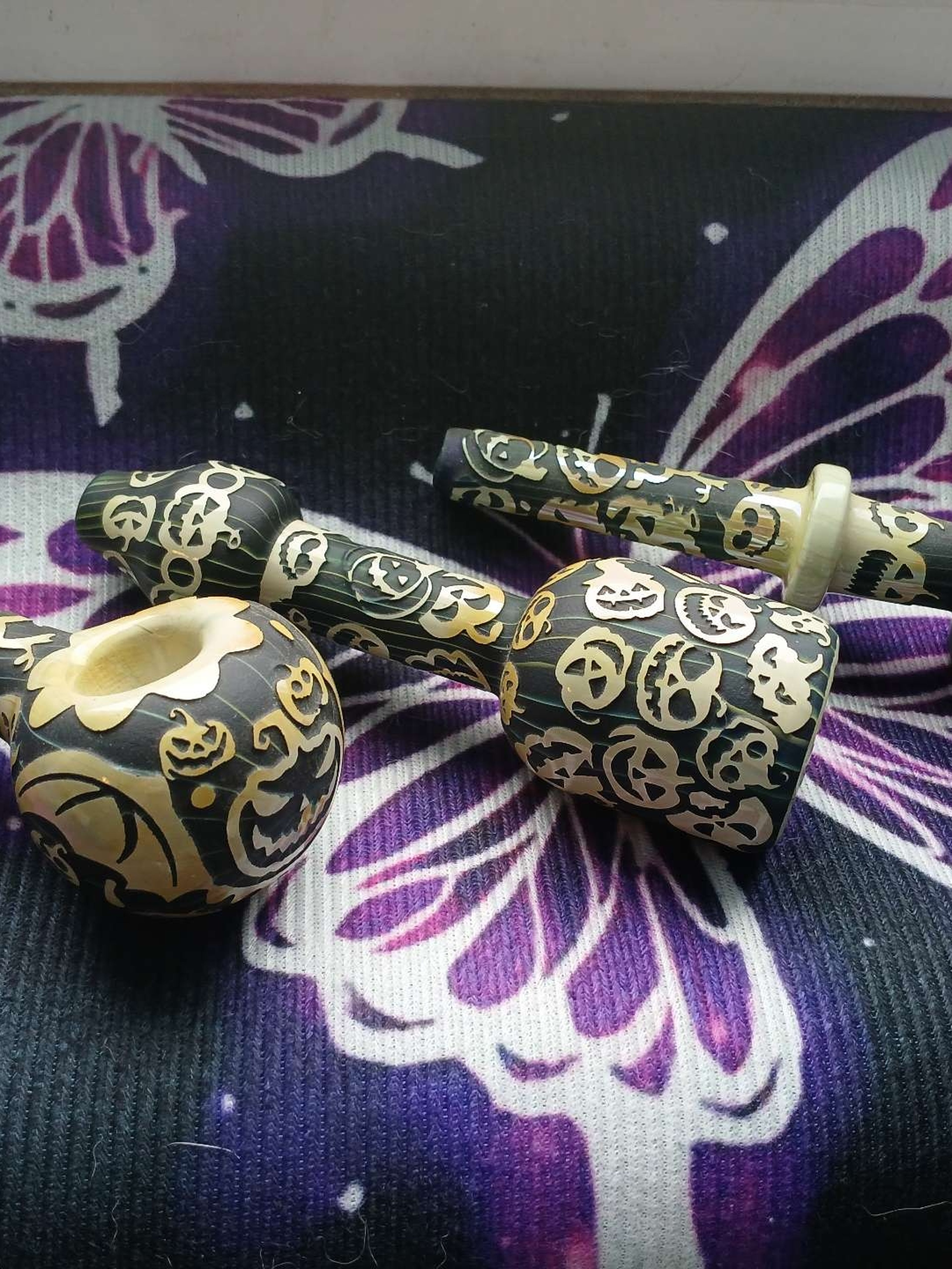 Preview pic of Pumpkin 3 piece set laser etched