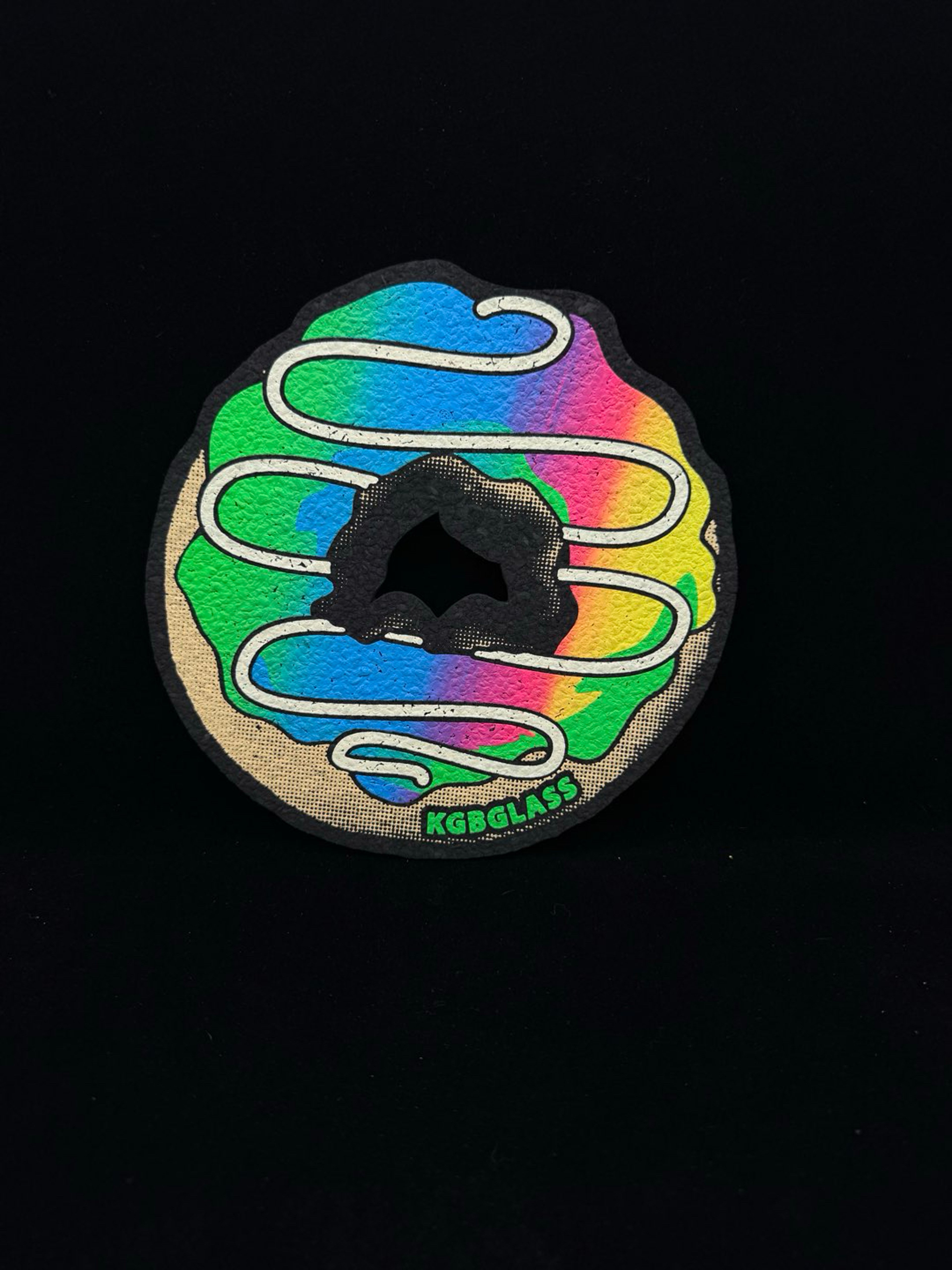 Preview pic of UV Rainbow Donut Mat by KGB Glass x Moodmats