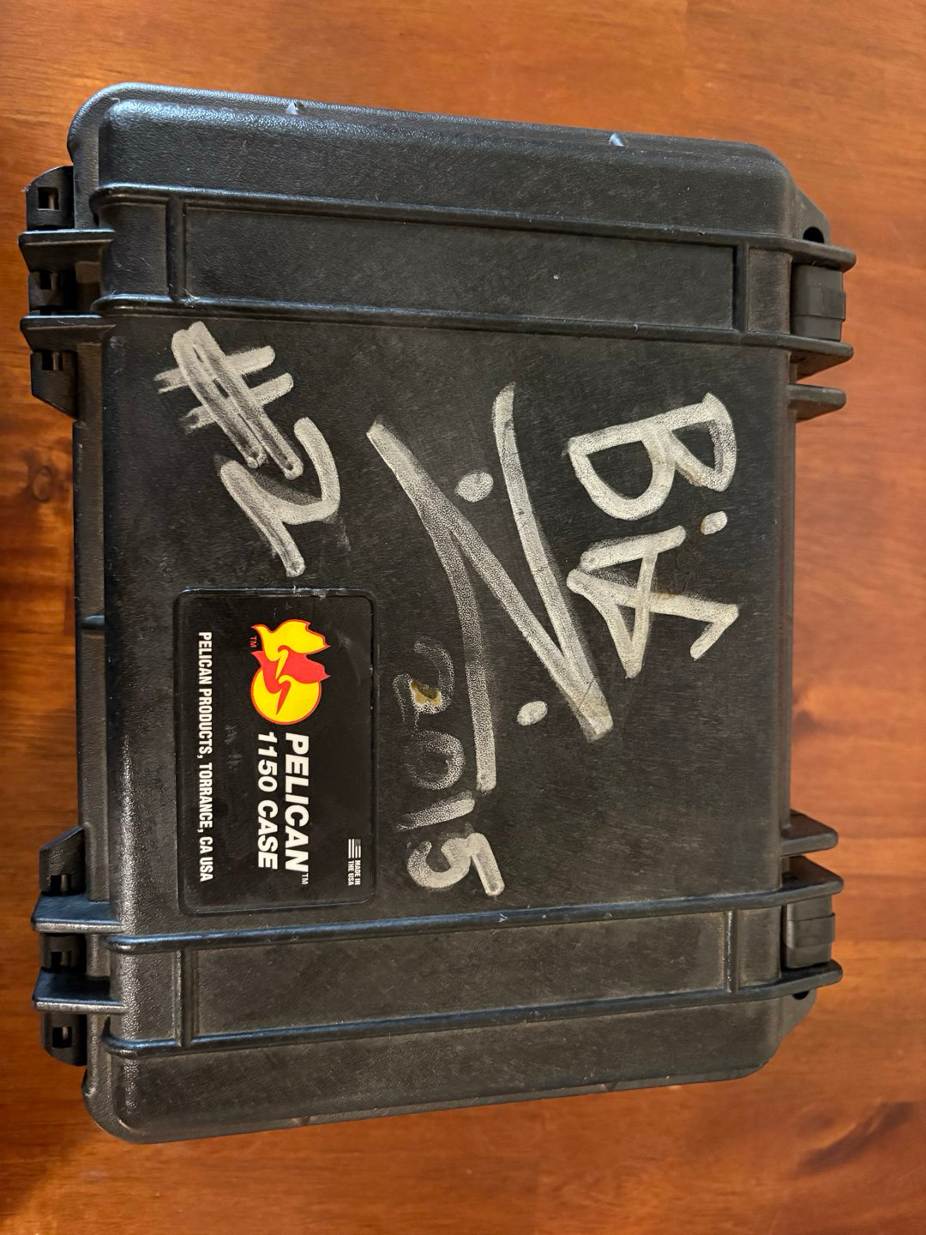 Preview pic of Bigz Glass “Frog” Heady Dab Rig (#2 of 3, Signed 2015) + Pelican Case
