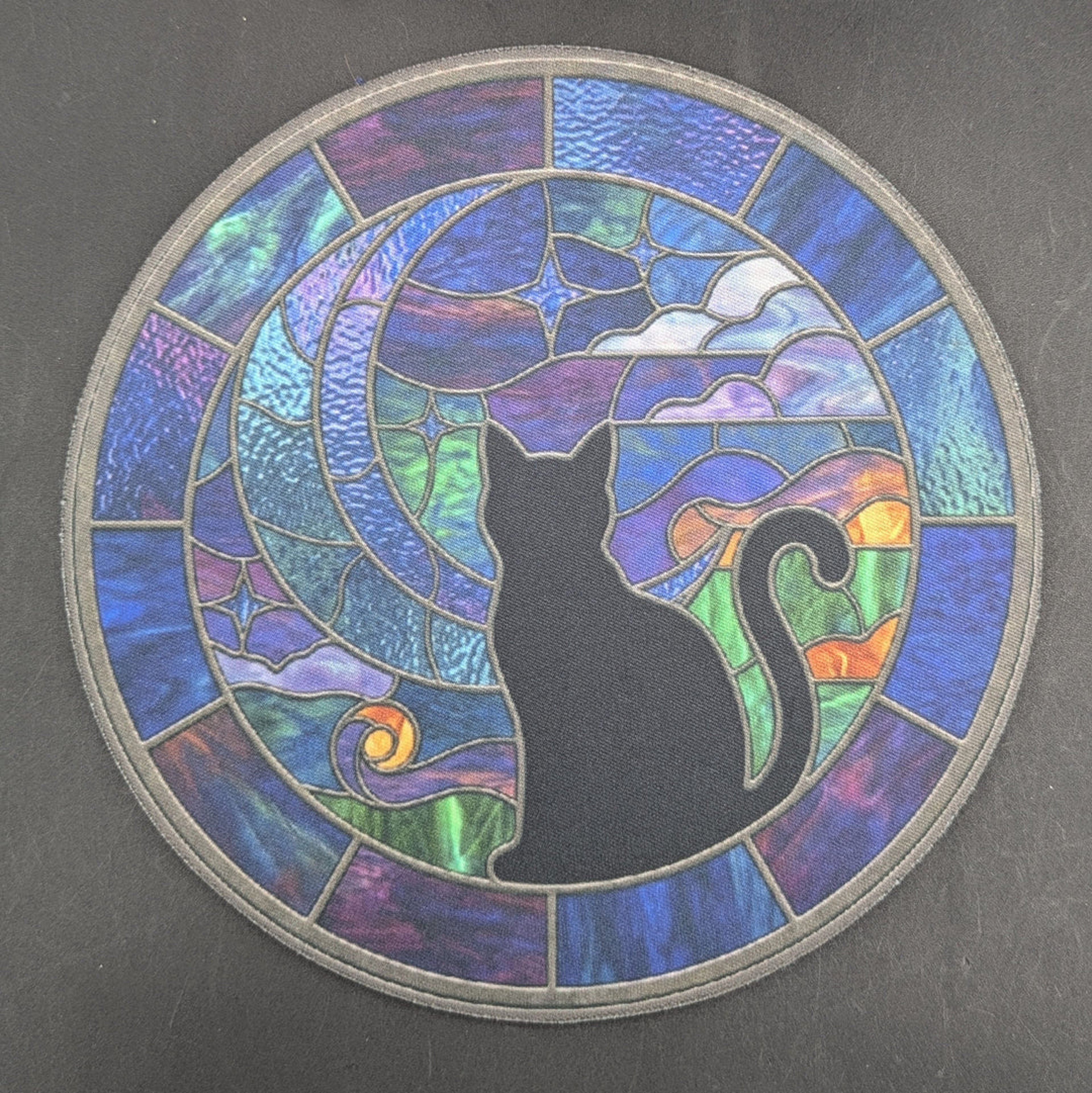 MIDNIGHT GLASS "STAINED GLASS" DAB MAT image 0