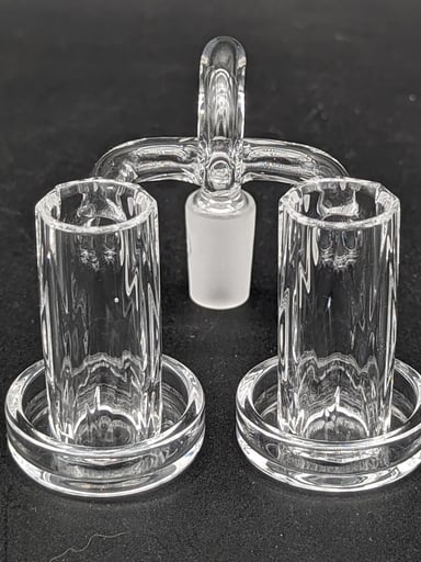 Preview pic of GREEK GLASS DOUBLE FACETED CHARMER 14MM