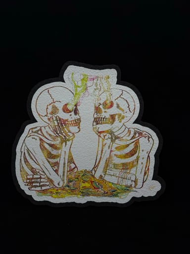 Preview pic of SIGNED le120 You and Me 12” Mat by Behram Agha (Wickerman) x Moodmats