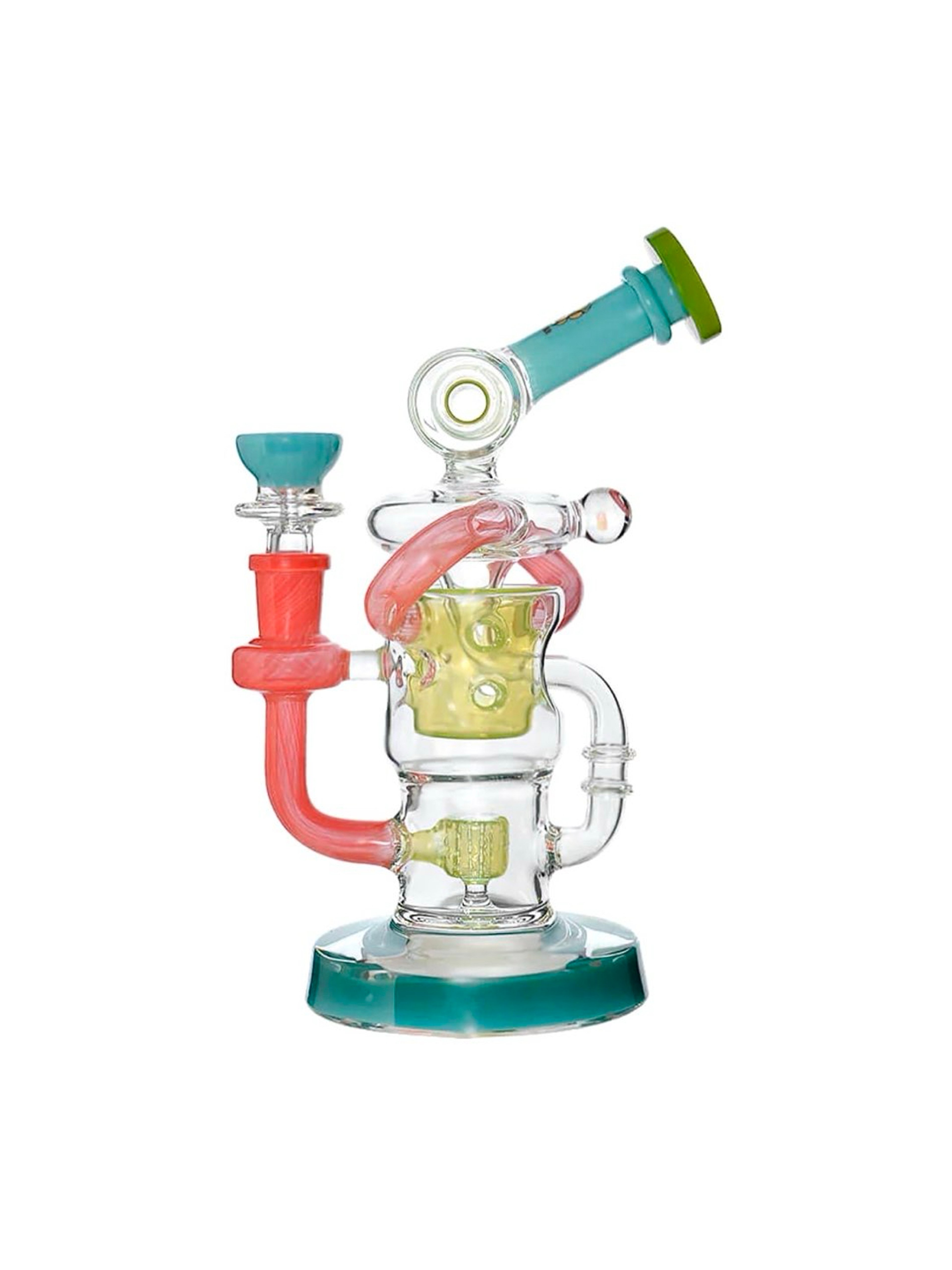 Preview pic of Honeycomb Twisted Recycler Dab Rig
