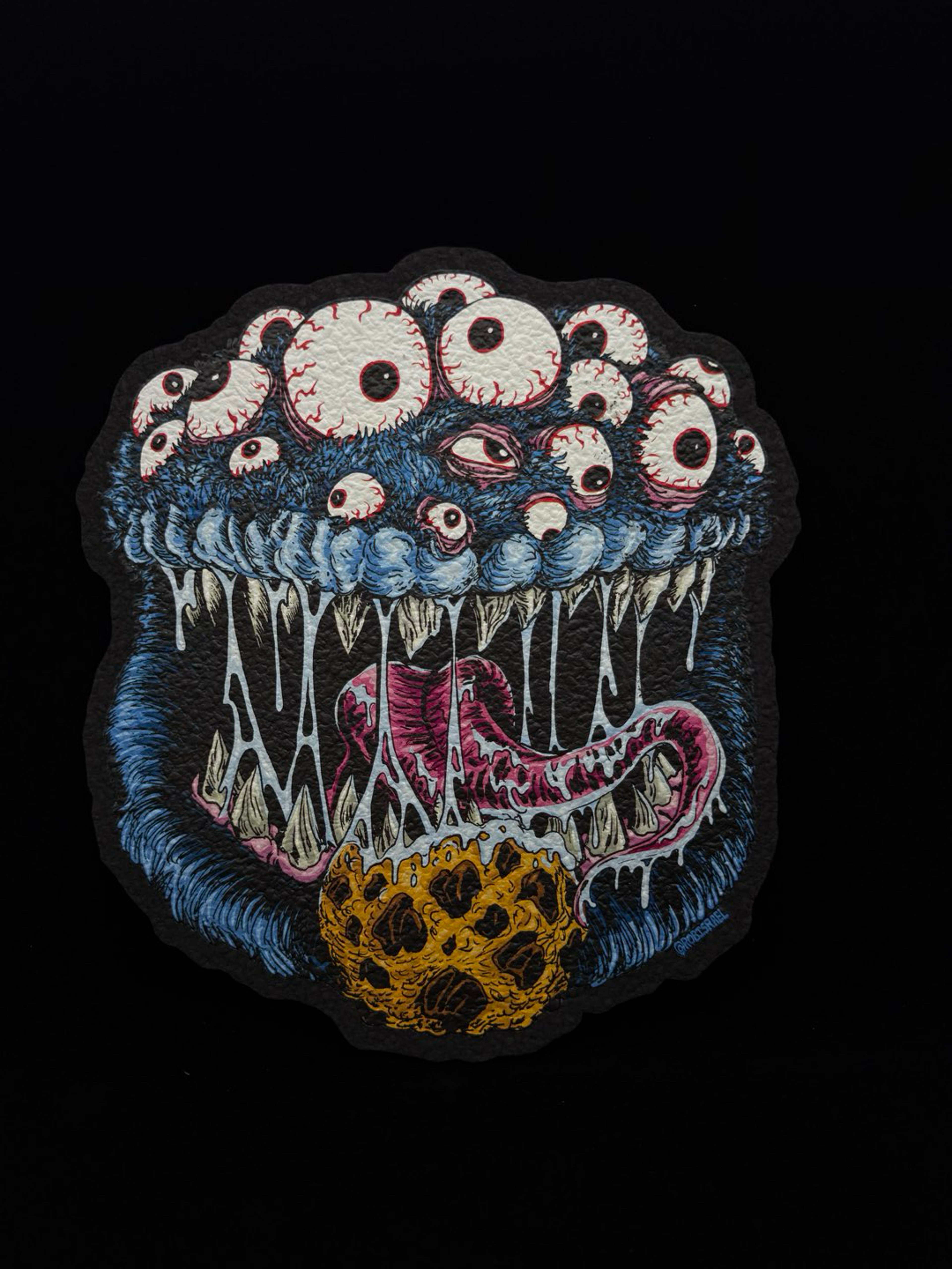 Preview pic of Cookie Monster 12” Mat by Rob Israel x Moodmats