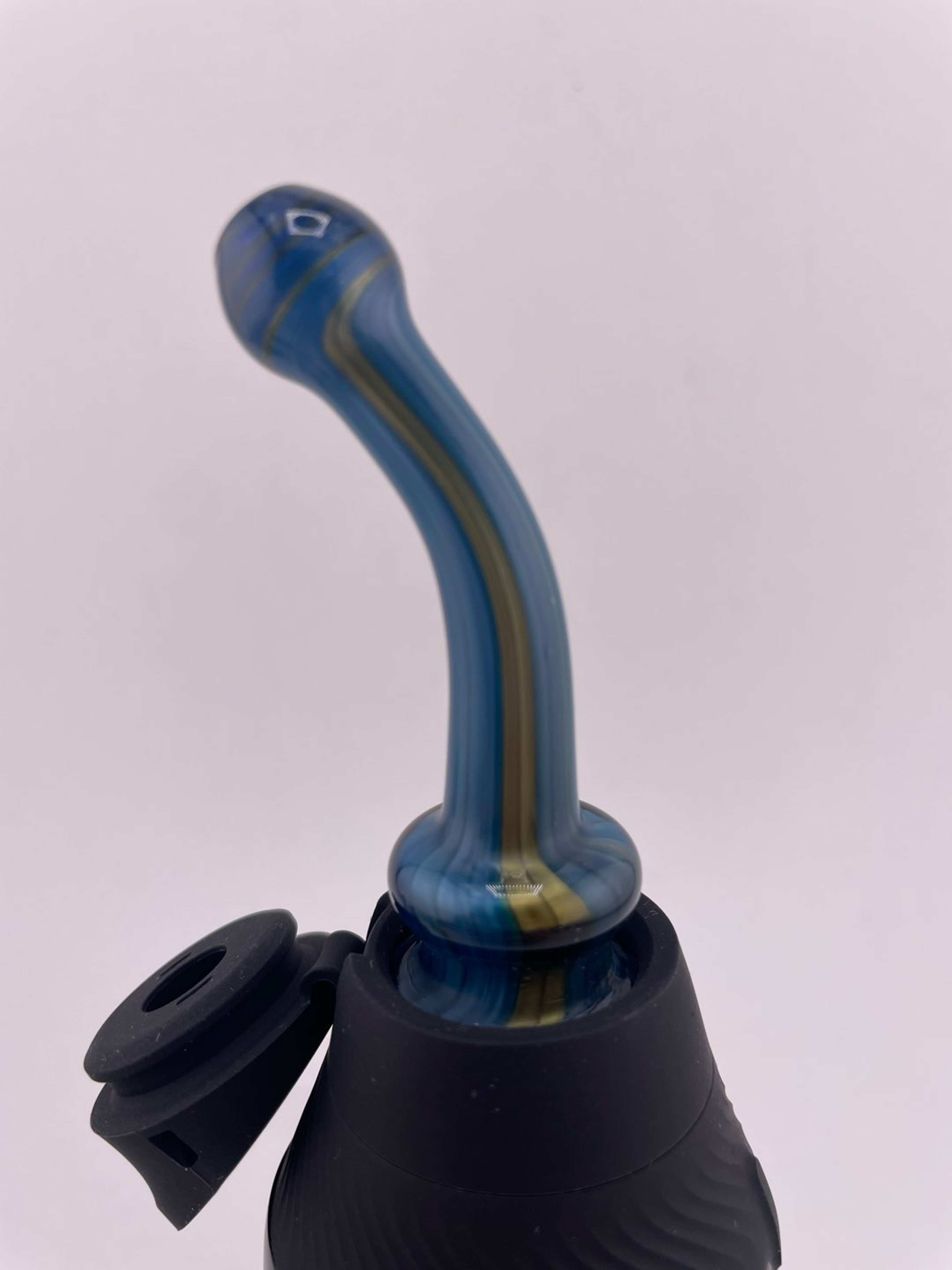 Preview pic of Brandon Welk Puffco Proxy Core Mouth Piece - Electrium & Blue Striped