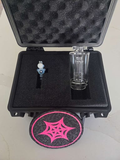 Preview pic of Spiders Inception glass 2 hole with Bellzglass Ghost Yoshi joystick