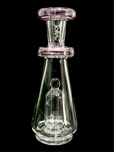 Preview pic of Tokr Glass Transparent Pink Cone Puffco Peak Top