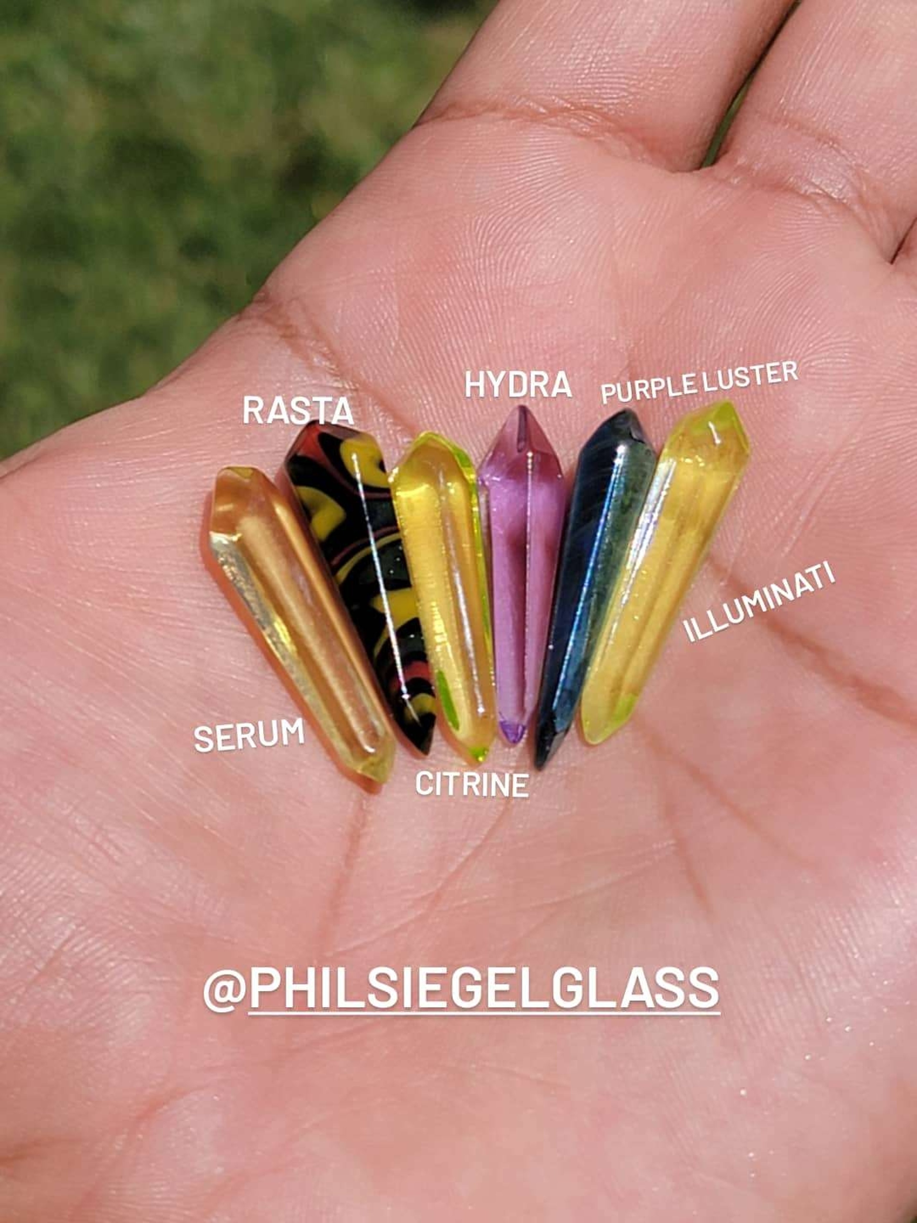 Preview pic of Terp Crystals. Different Colors & Prices.