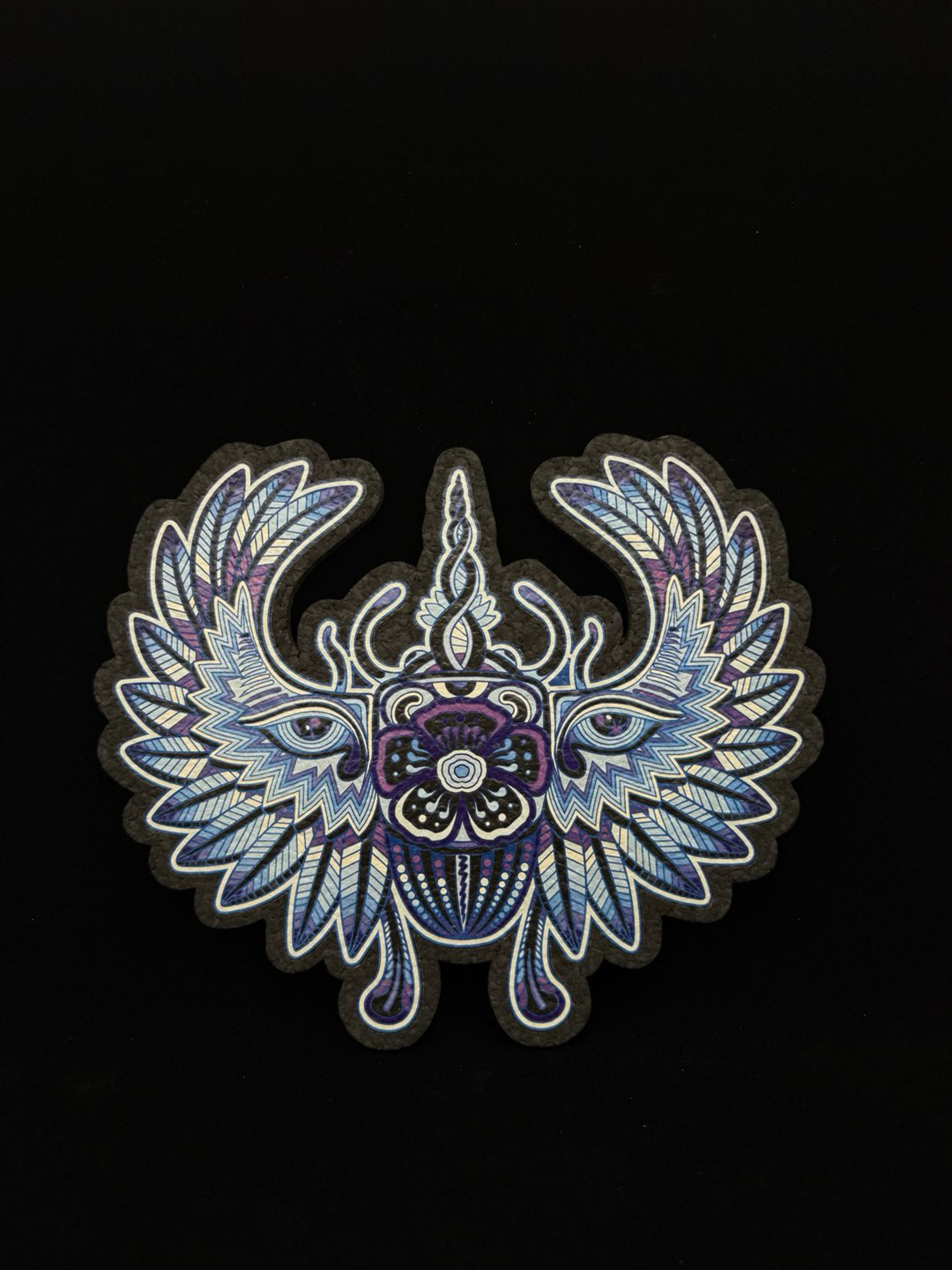 Preview pic of le50 Winged Scarab Mat by Symbiotic Expressions x Moodmats