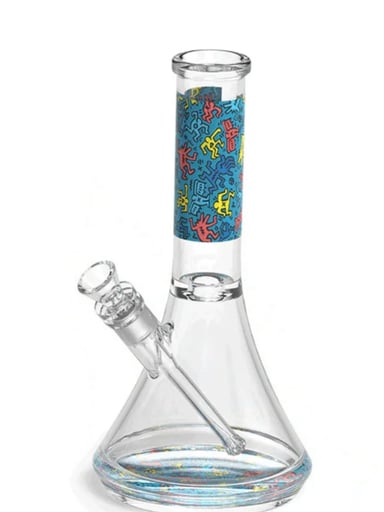 Preview pic of Keith Haring Glass Waterpipe