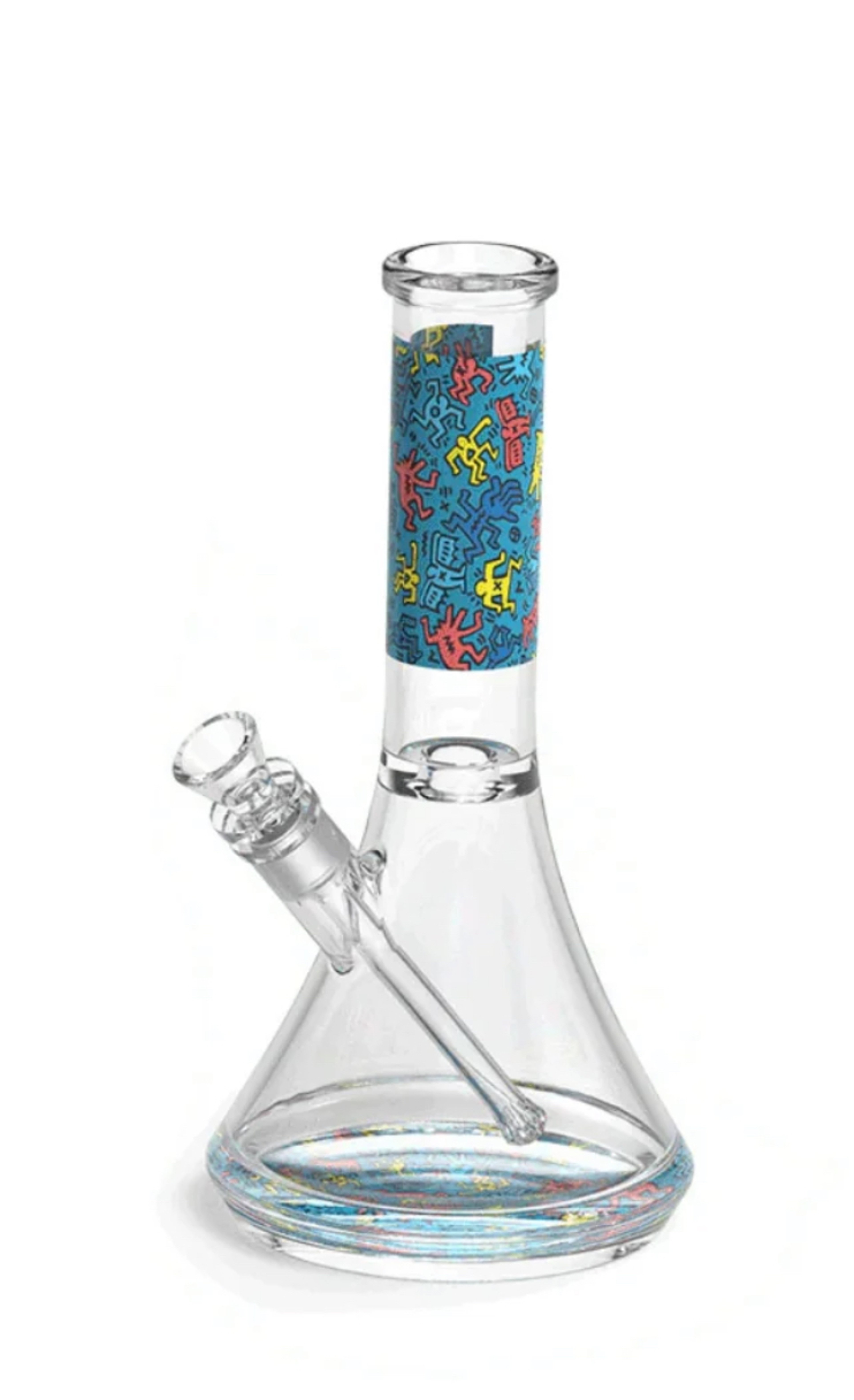 Keith Haring Glass Waterpipe image 0