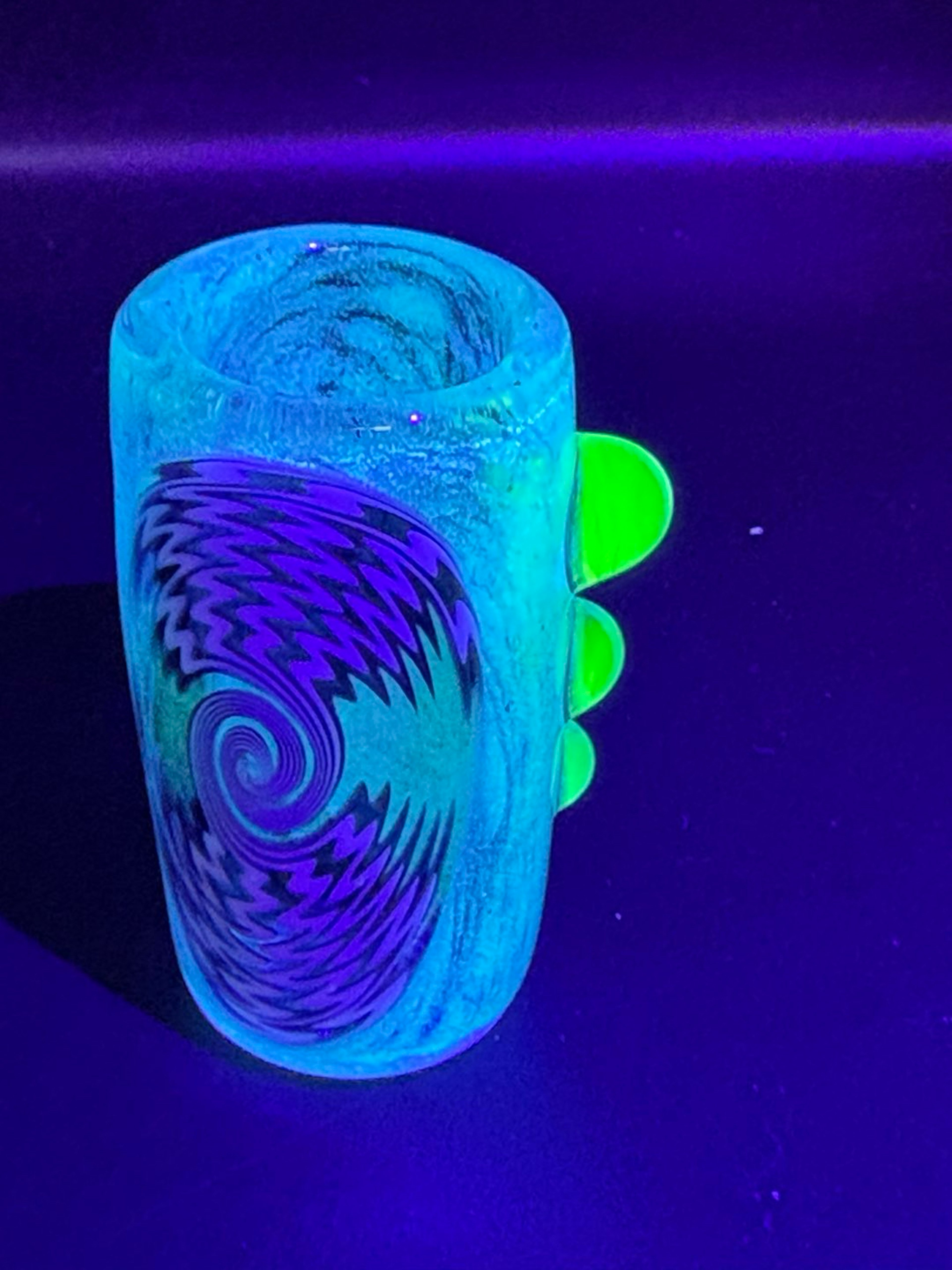 Preview pic of 2026 Plymouth Flameworks shot glass UV