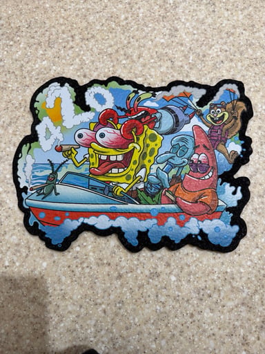 Preview pic of SpongeBob and Friends Moodmat: Darklands(Dark Mountain Cult and 74Lands) Collab