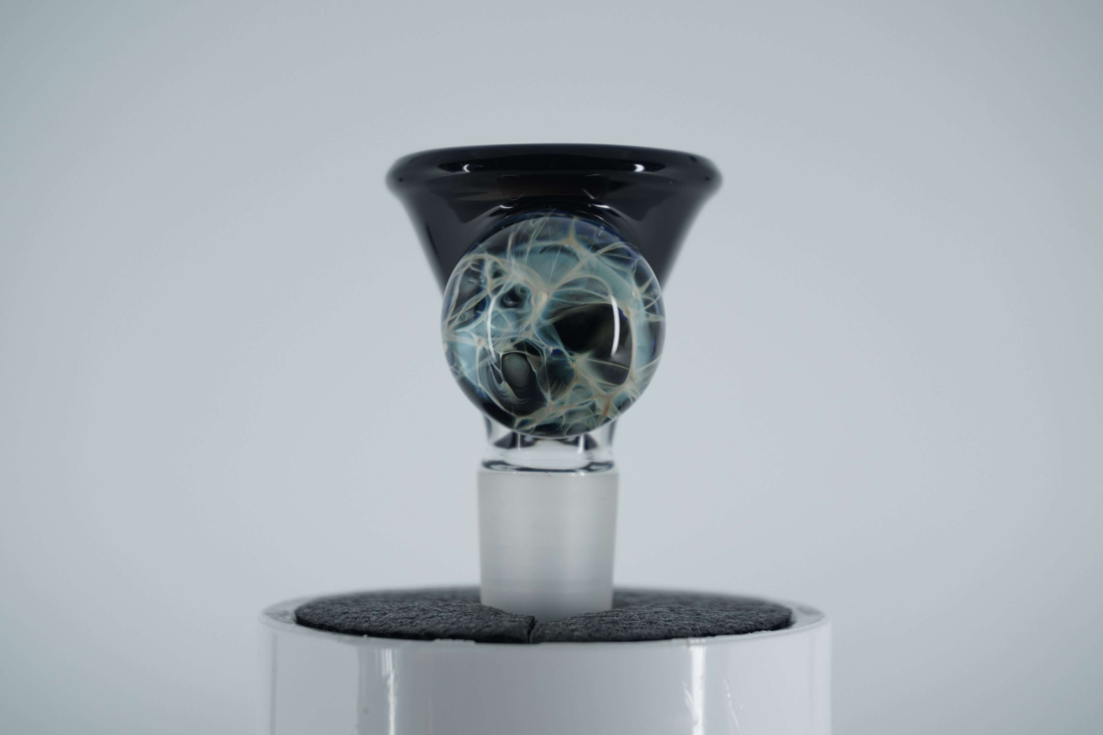 Preview pic of Black Marble Slide - Maritimer Glassworks