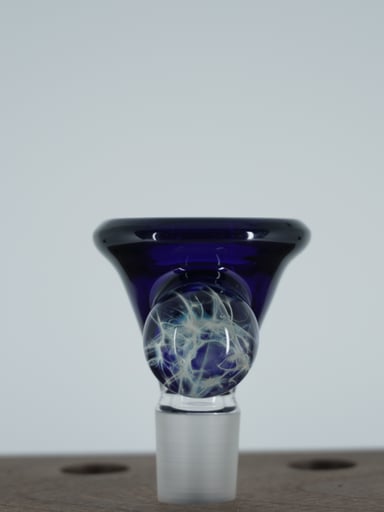 Preview pic of Dark Purple Marble Slide - Maritimer Glassworks