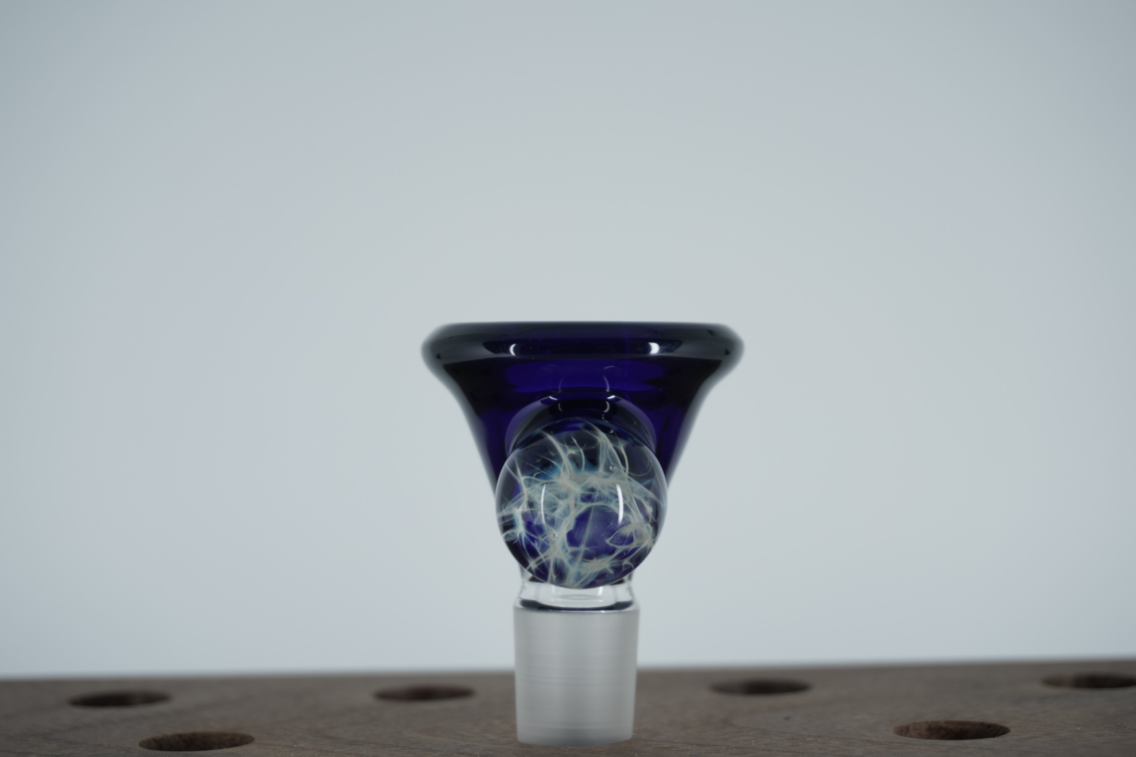 Preview pic of Dark Purple Marble Slide - Maritimer Glassworks