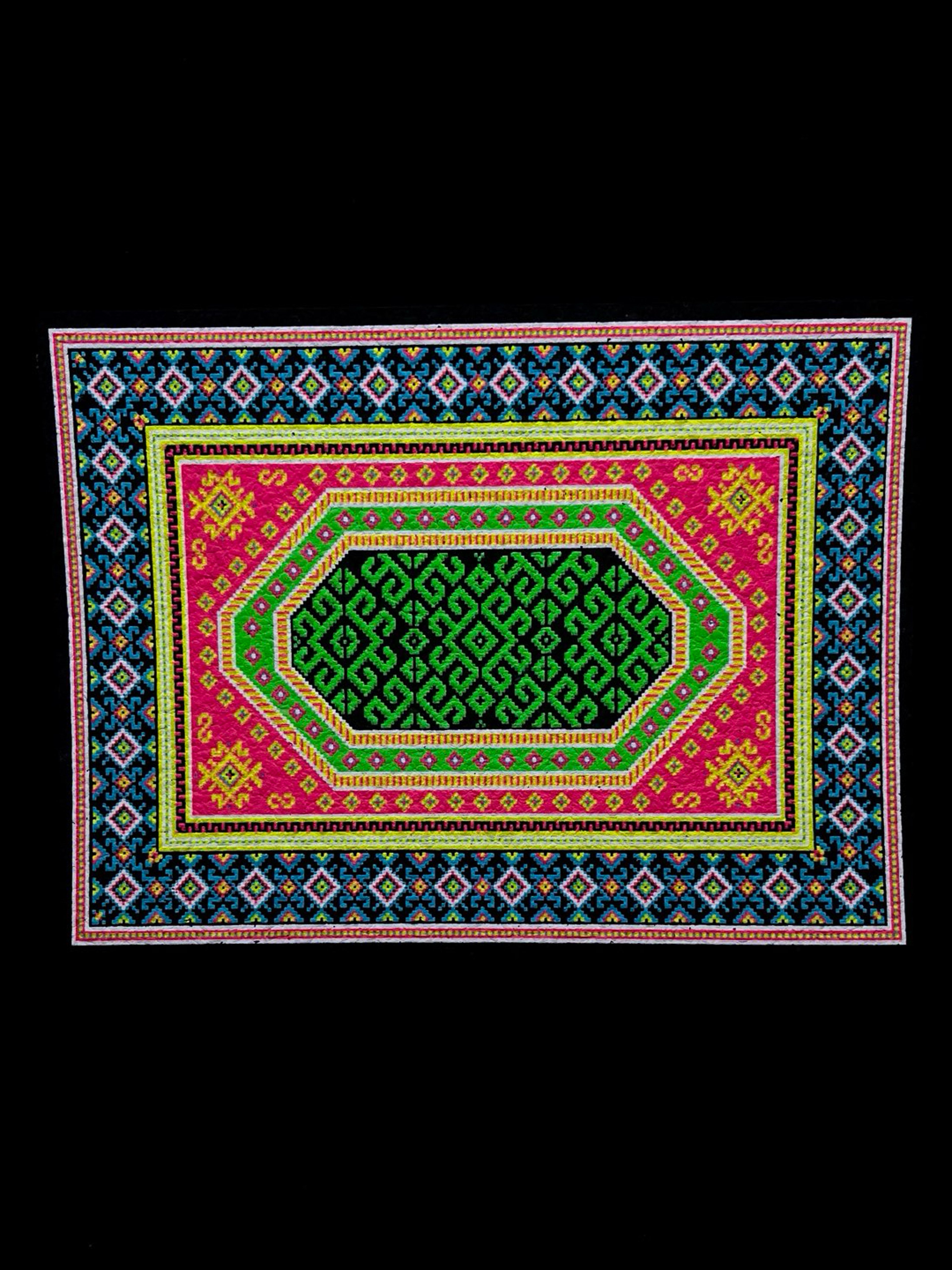 le222 UV & Glow Beach Blast Bitrug Mat by Moodmats image 0
