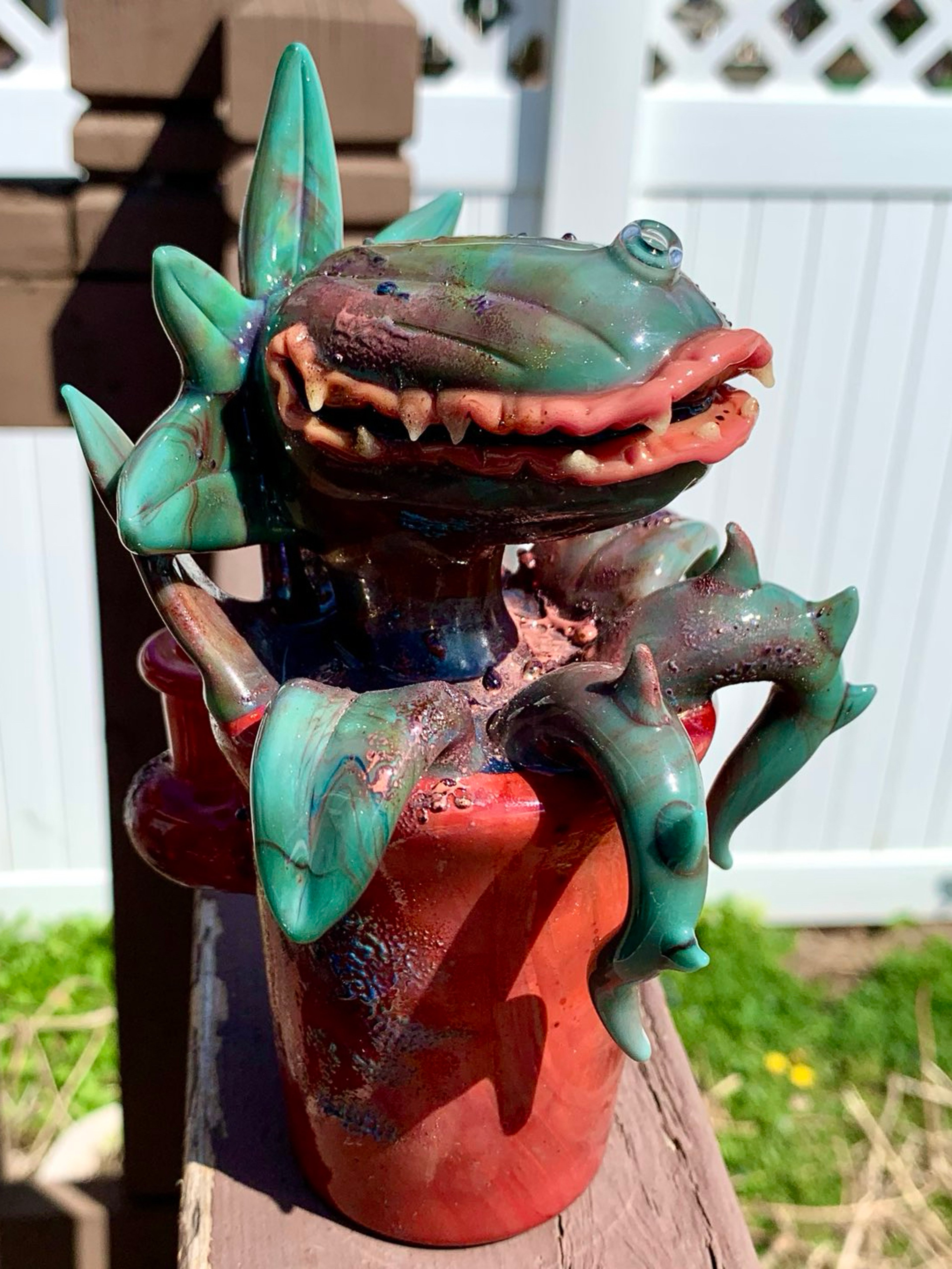 Preview pic of Grime Glass Audrey II Little Shop of Horrors Rig