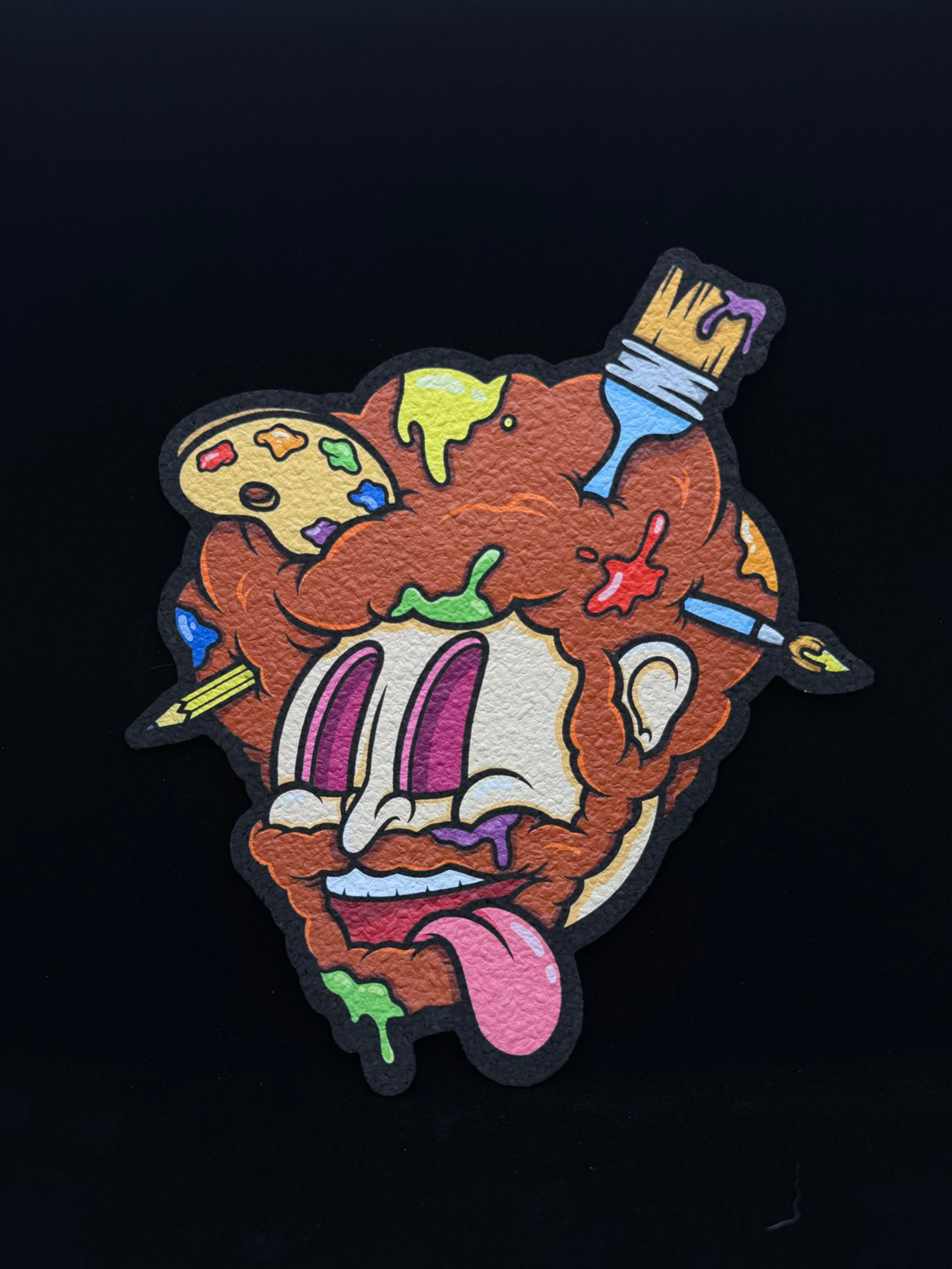 Preview pic of le100 SIGNED Bob Ross 12” Mat by Born Ready Designs x Moodmats