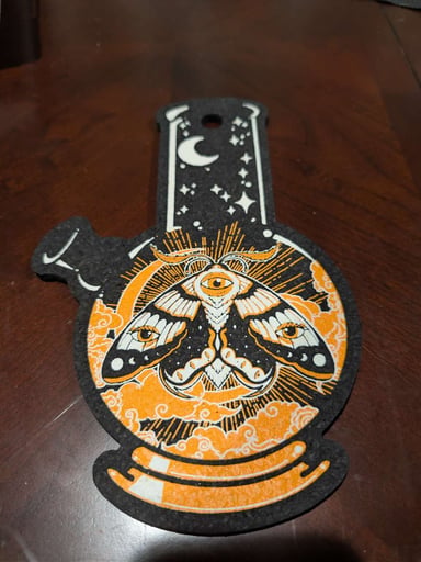 Preview pic of Dark Mountain Cult Orange Bong Moth Moodmat