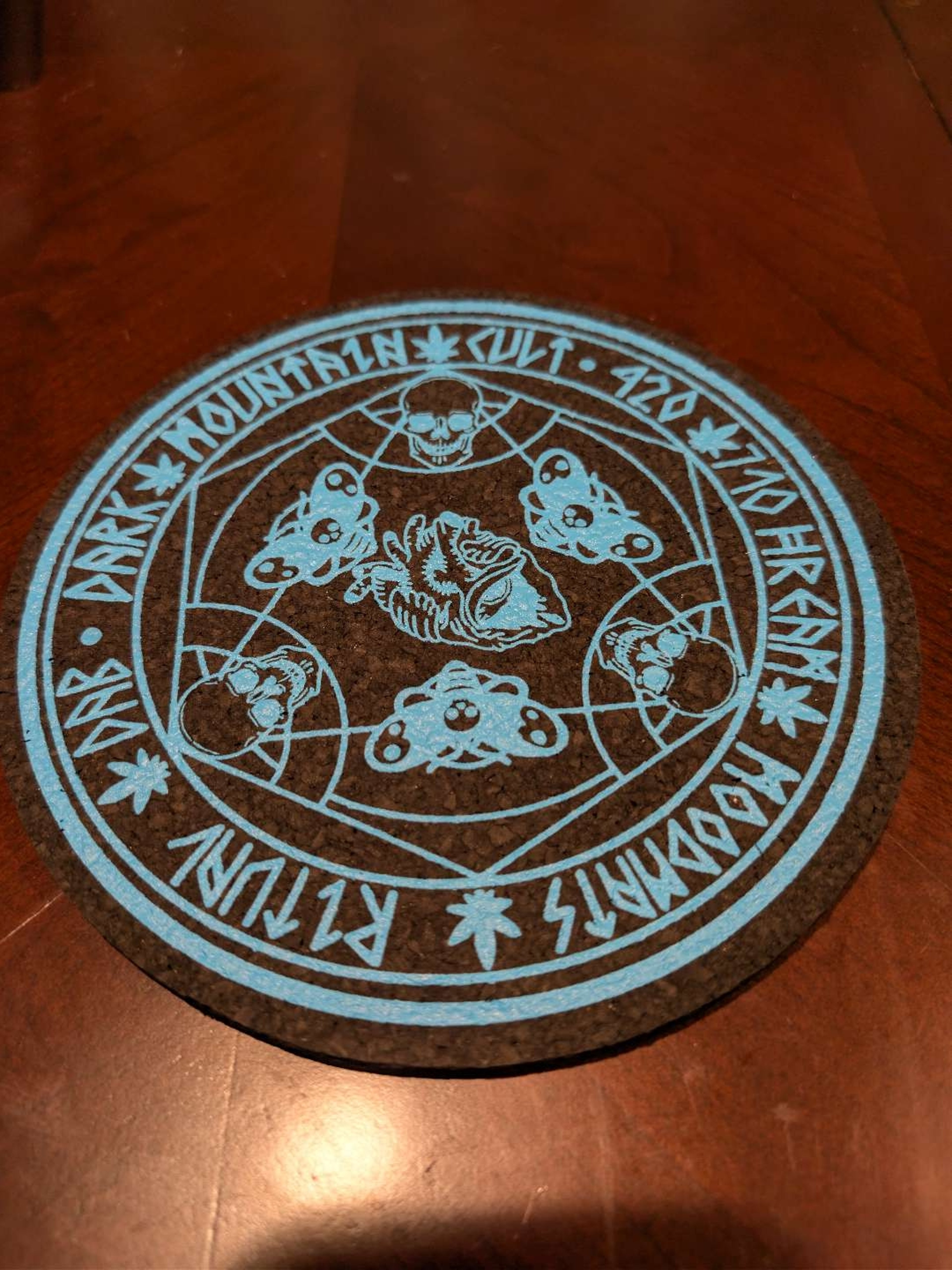 Preview pic of Dark Mountain Cult Blue HREAM Ritual Moodmat