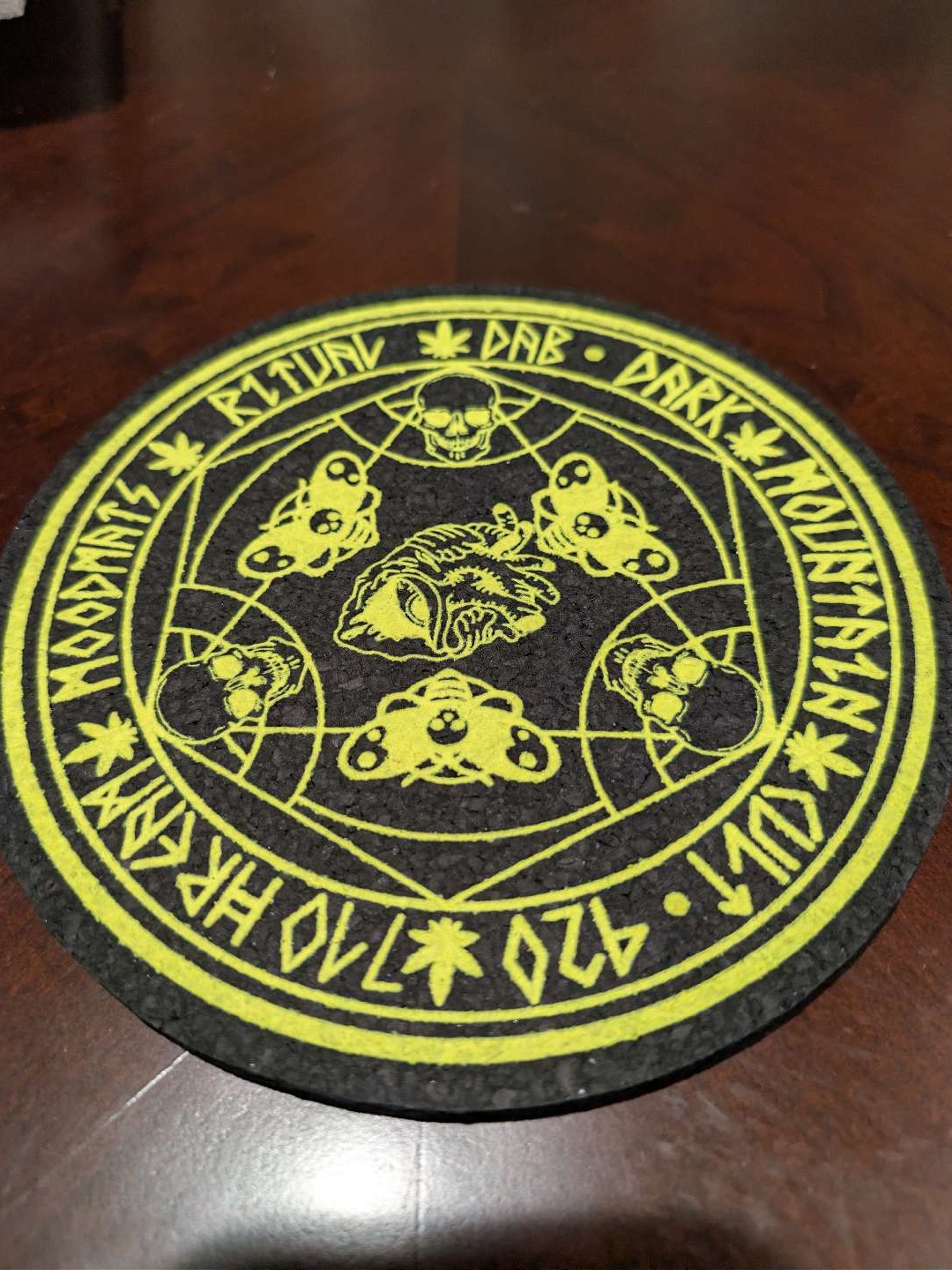Preview pic of Dark Mountain Cult Yellow HREAM Ritual Moodmat