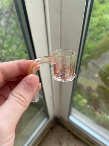 Preview pic of 14mm 90 Hologram Quave x Binary Banger faceted (crack)
