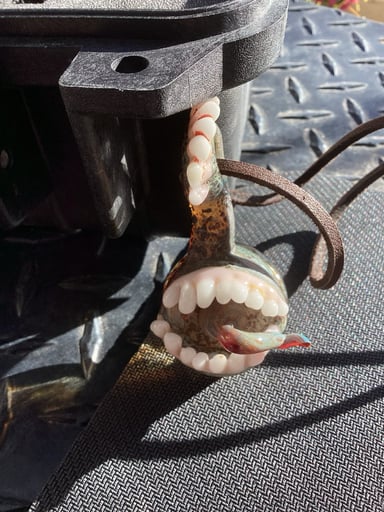 Preview pic of Various artist mouth and teeth pendant with necklace